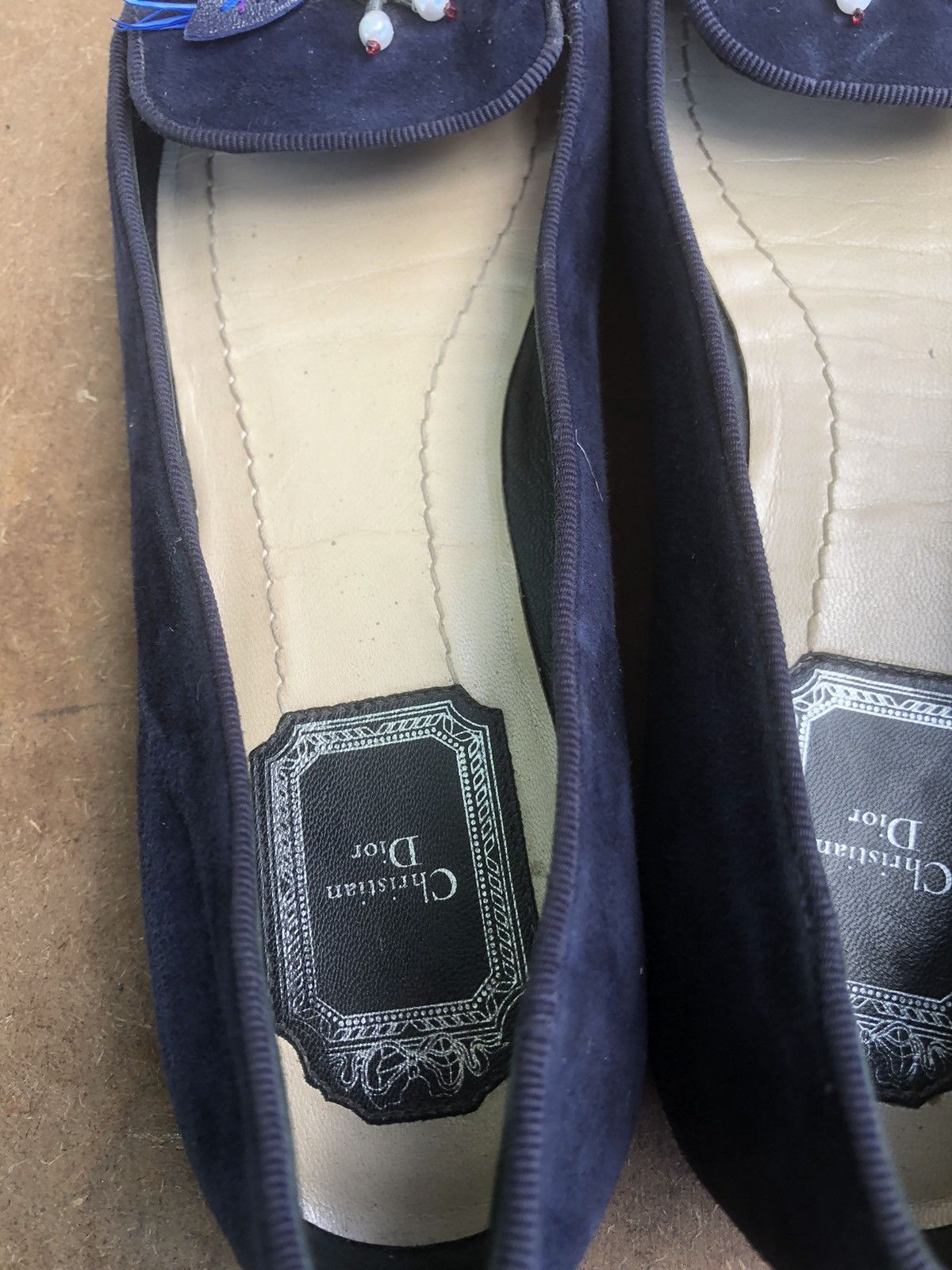 Christian Dior Monsieur Christian Dior Nevy Blue Women’s Flat Shoes Size 37 Size US 6.5 / IT 36.5 - 9 Thumbnail