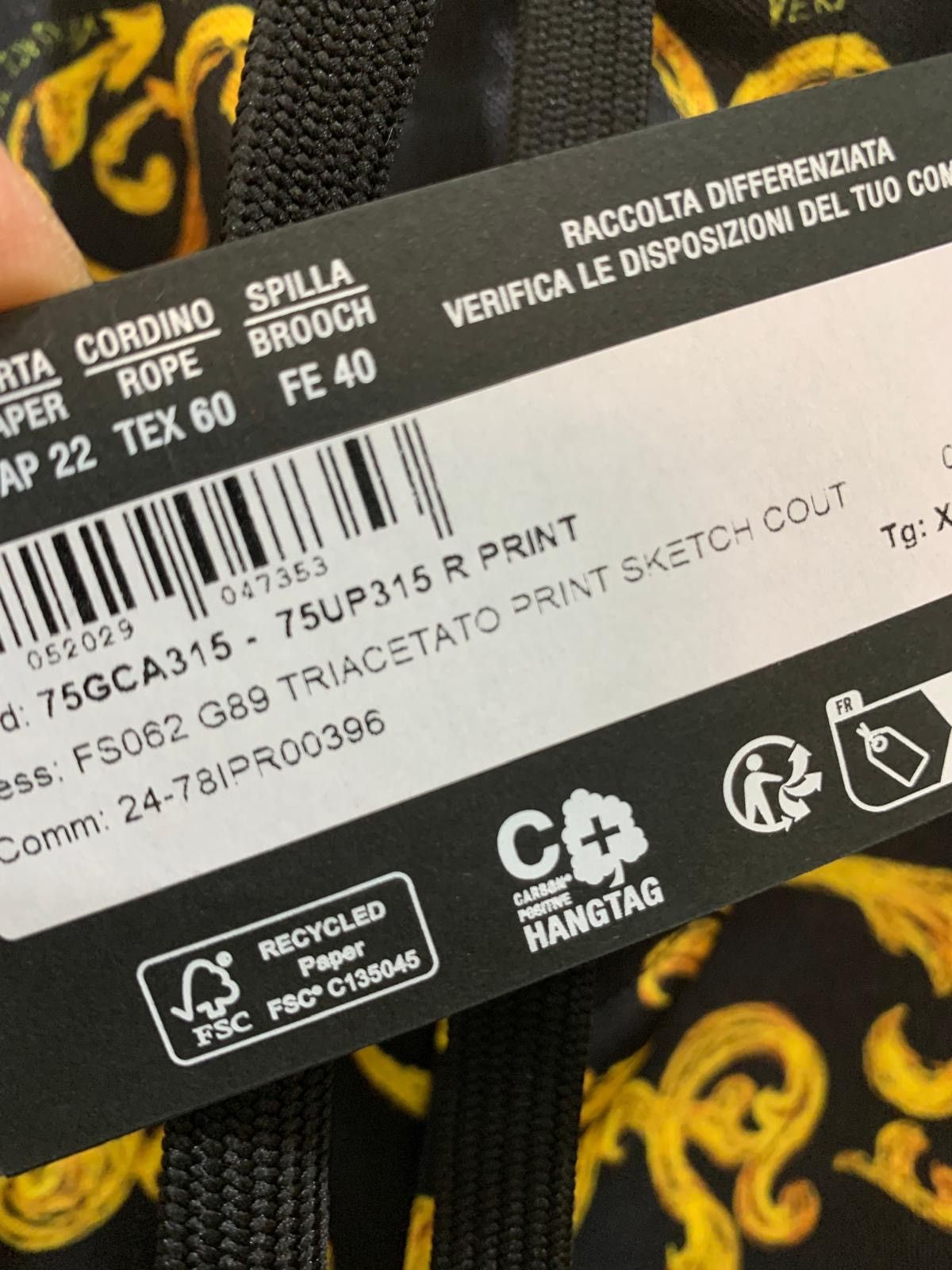 Versace Jeans Couture Versace Jeans Culture Sketch Print Tricetate Pants, XXL, Size US 38 / EU 54 - 12 Thumbnail