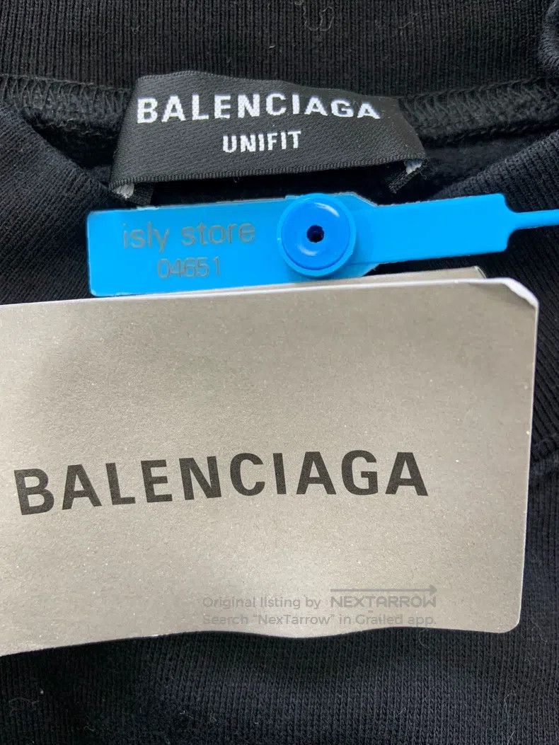 Balenciaga Balenciaga Barcode Print Long Sleeve Sweatshirt Black Size US S / EU 44-46 / 1 - 4 Thumbnail
