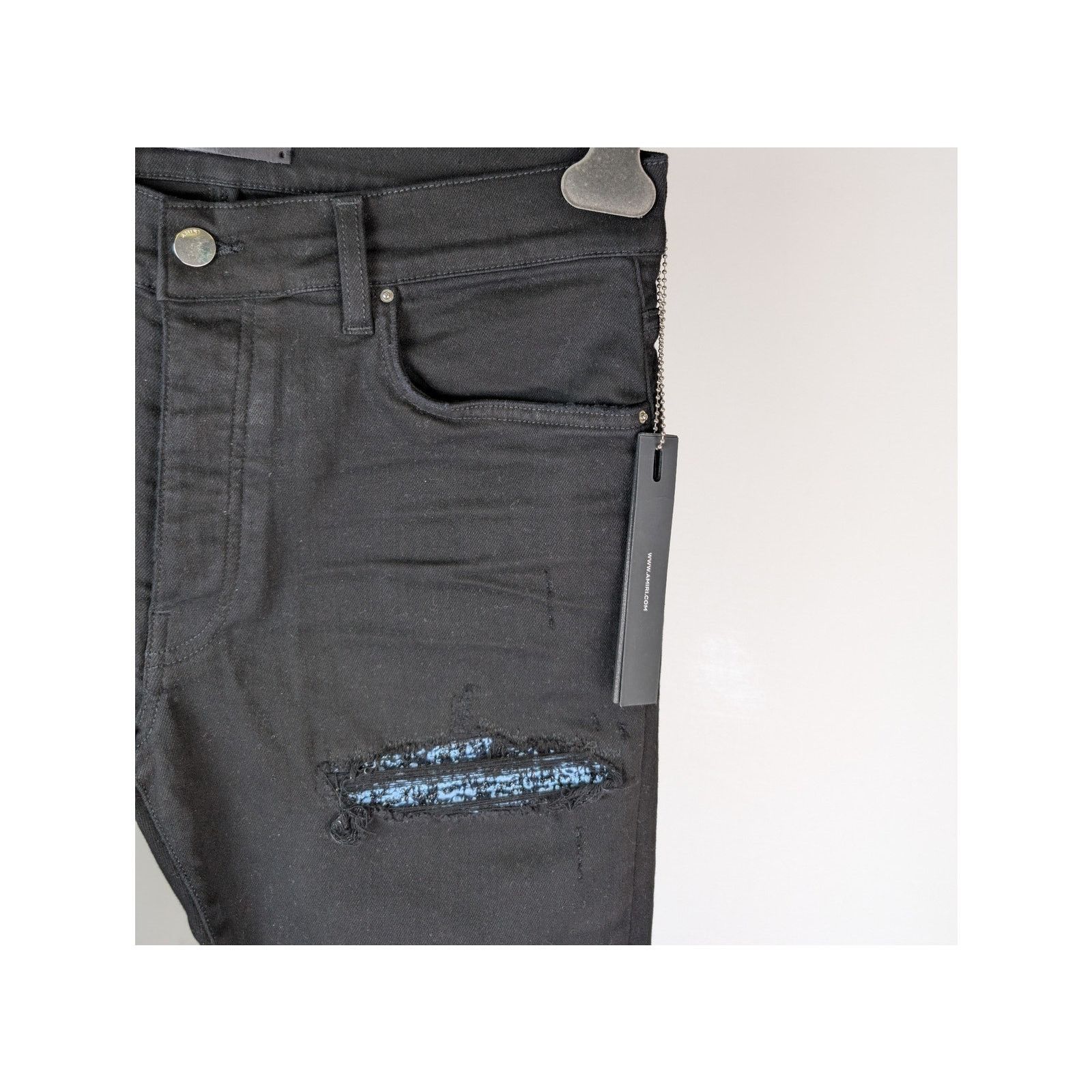 Amiri o1rshd1 Boucle MX1 Denim Jeans in Black Overdyed Size US 34 / EU 50 - 5 Thumbnail