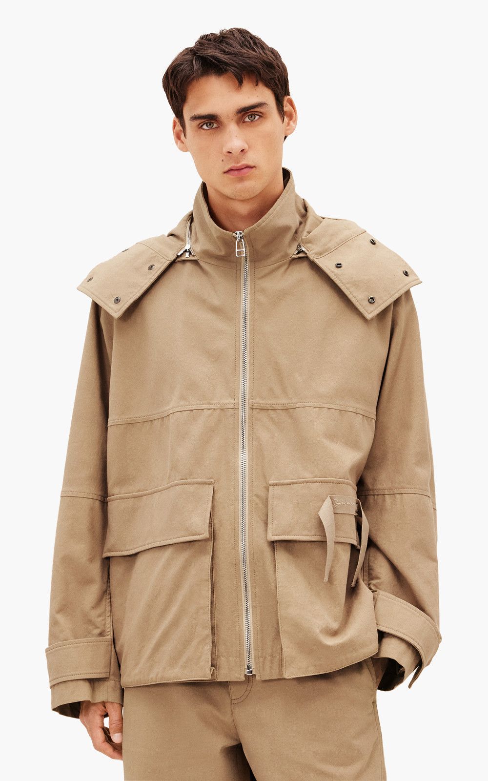 Jacquemus o1mle0625 La Blouson Molhado Jacket in Beige Size US M / EU 48-50 / 2 - 4 Thumbnail
