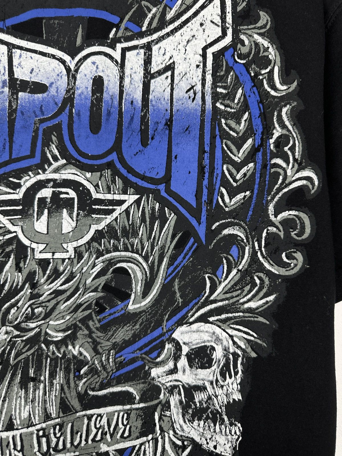 Tapout Tapout All Over Print Skull Wings Cross T Shirt Tee Size US M / EU 48-50 / 2 - 14 Thumbnail