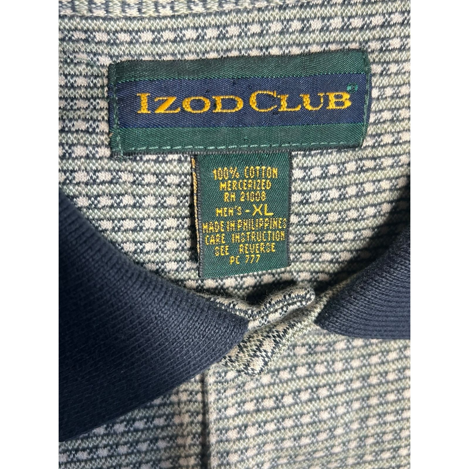 Izod IZOD Club XL Patterned Polo Shirt Short Sleeve Casual Size US XL / EU 56 / 4 - 3 Thumbnail