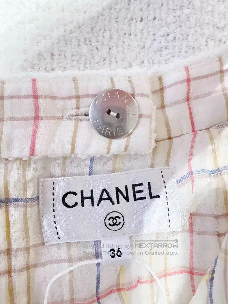 Chanel Chanel 20C Station Series White Skirt Size 24" / US 00 / IT 34 - 4 Thumbnail
