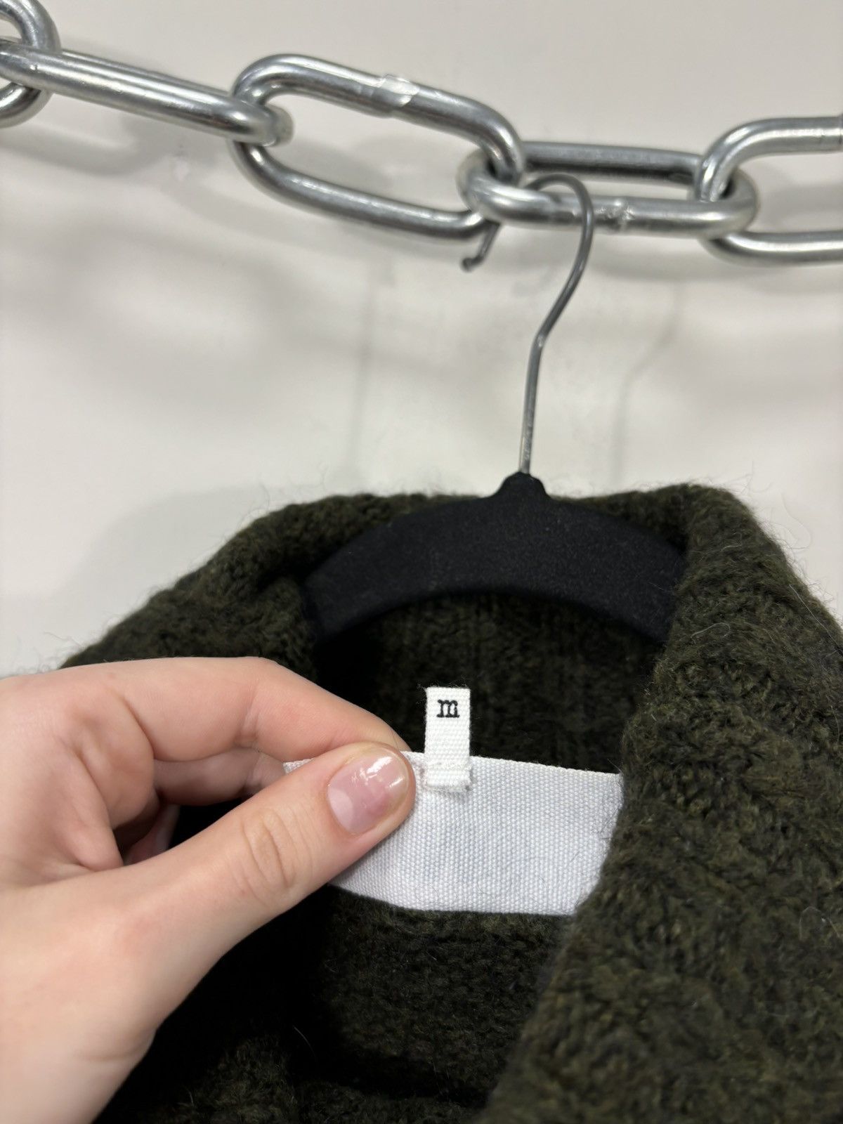 Maison Margiela Maison Margiela MM6 Khaki Green Mohair Turtleneck Sweater Size M / US 6-8 / IT 42-44 - 9 Thumbnail