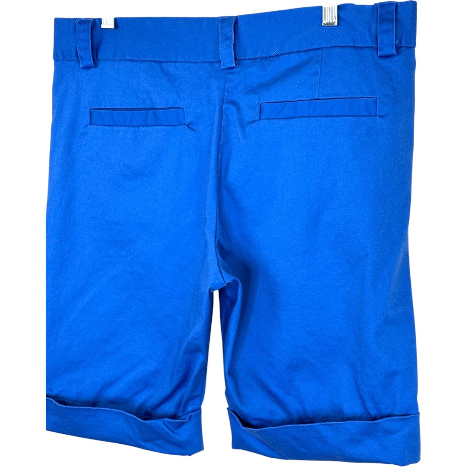 Other The Limited Shorts Size 12 Blue Cuffed Cotton Blend Stretch Size 34" / US 12 / IT 48 - 8 Thumbnail