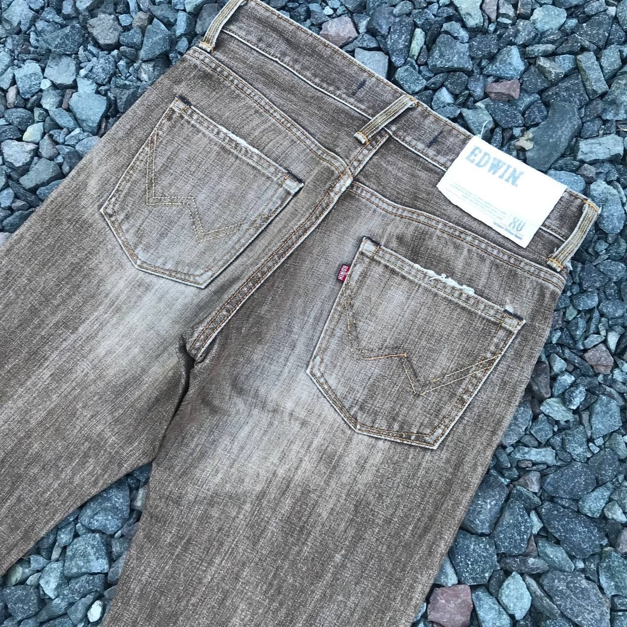 Edwin VINTAGE EDWIN EXCLUSIVE Faded Brown Distressed jean W29x32 Size US 29 - 8 Thumbnail