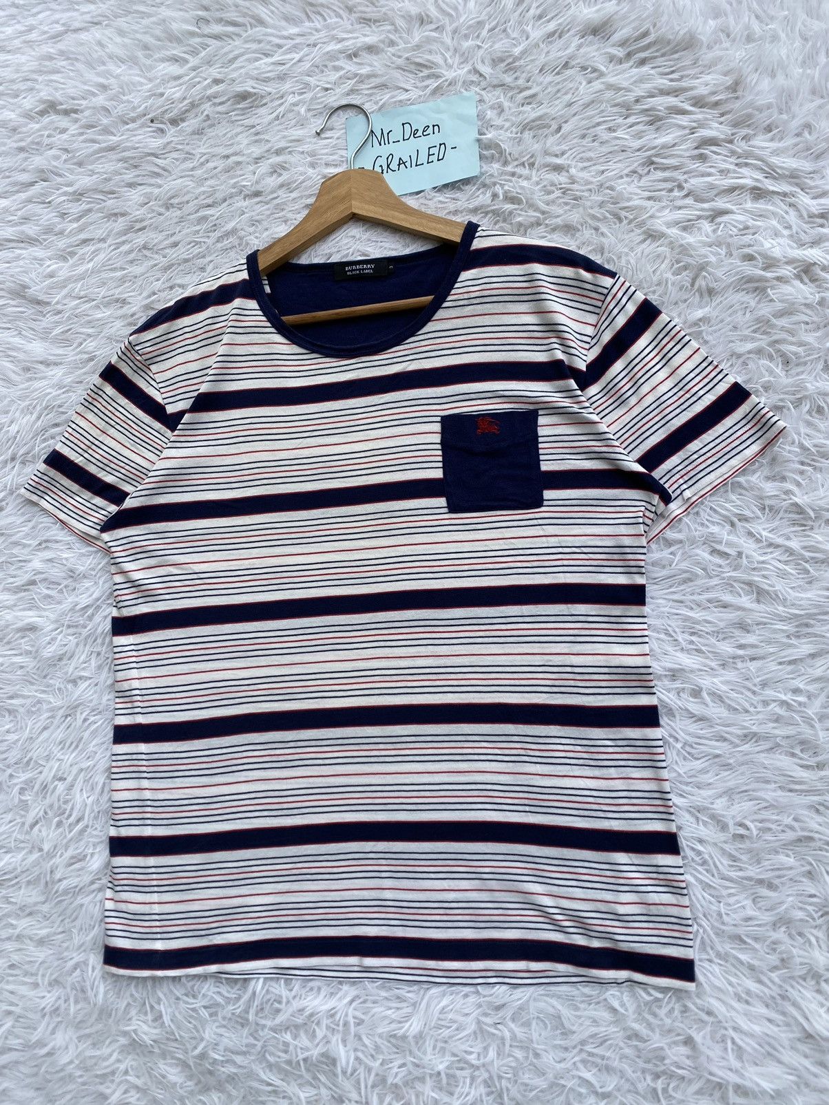 Burberry Rare Vintage Burberry Stripes Tshirt Size US M / EU 48-50 / 2 - 3 Thumbnail