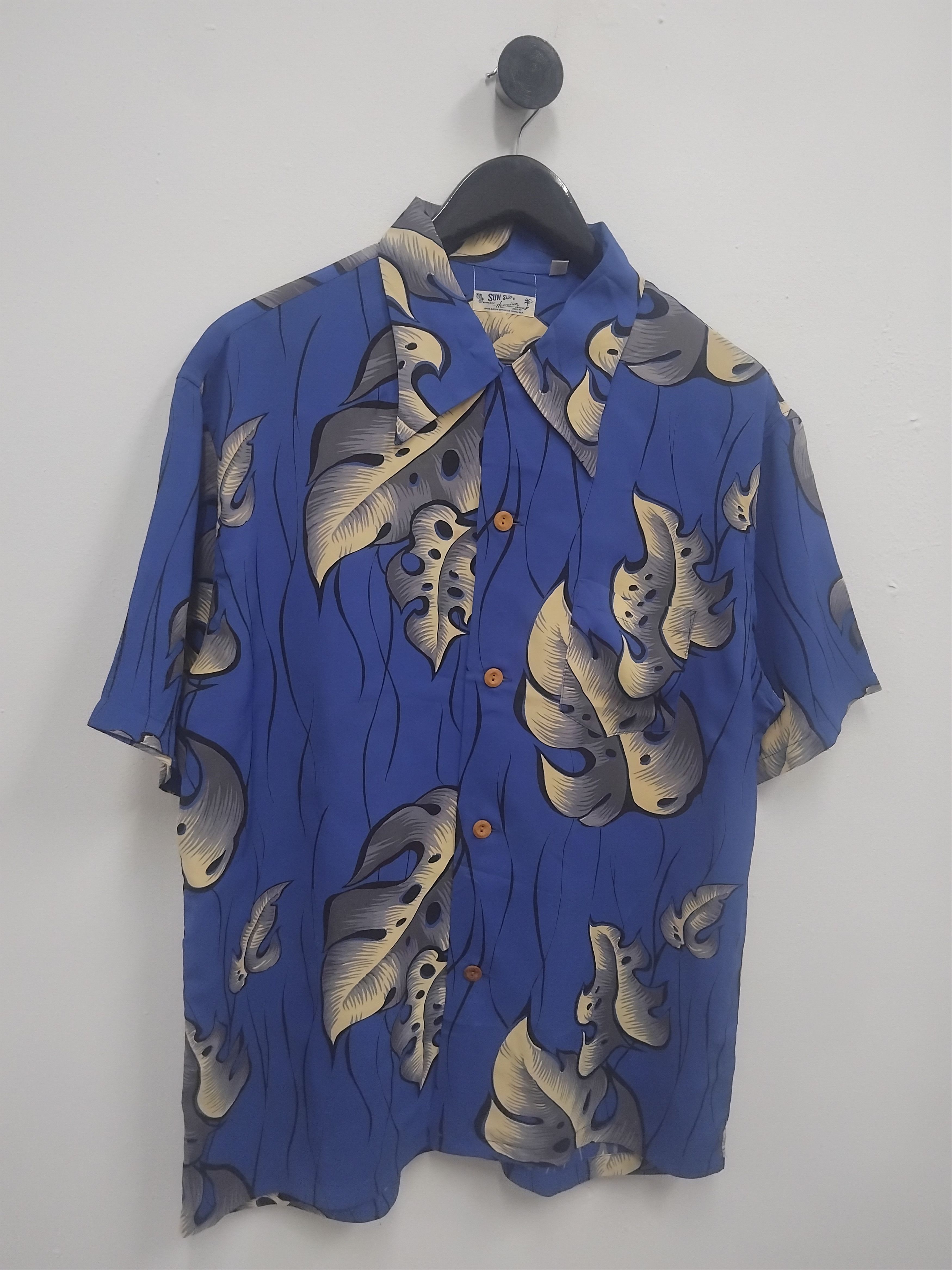 Sugar Cane Sun surf Leaf Tree Japanese brand Hawaiian Shirt Size US L / EU 52-54 / 3 - 13 Thumbnail
