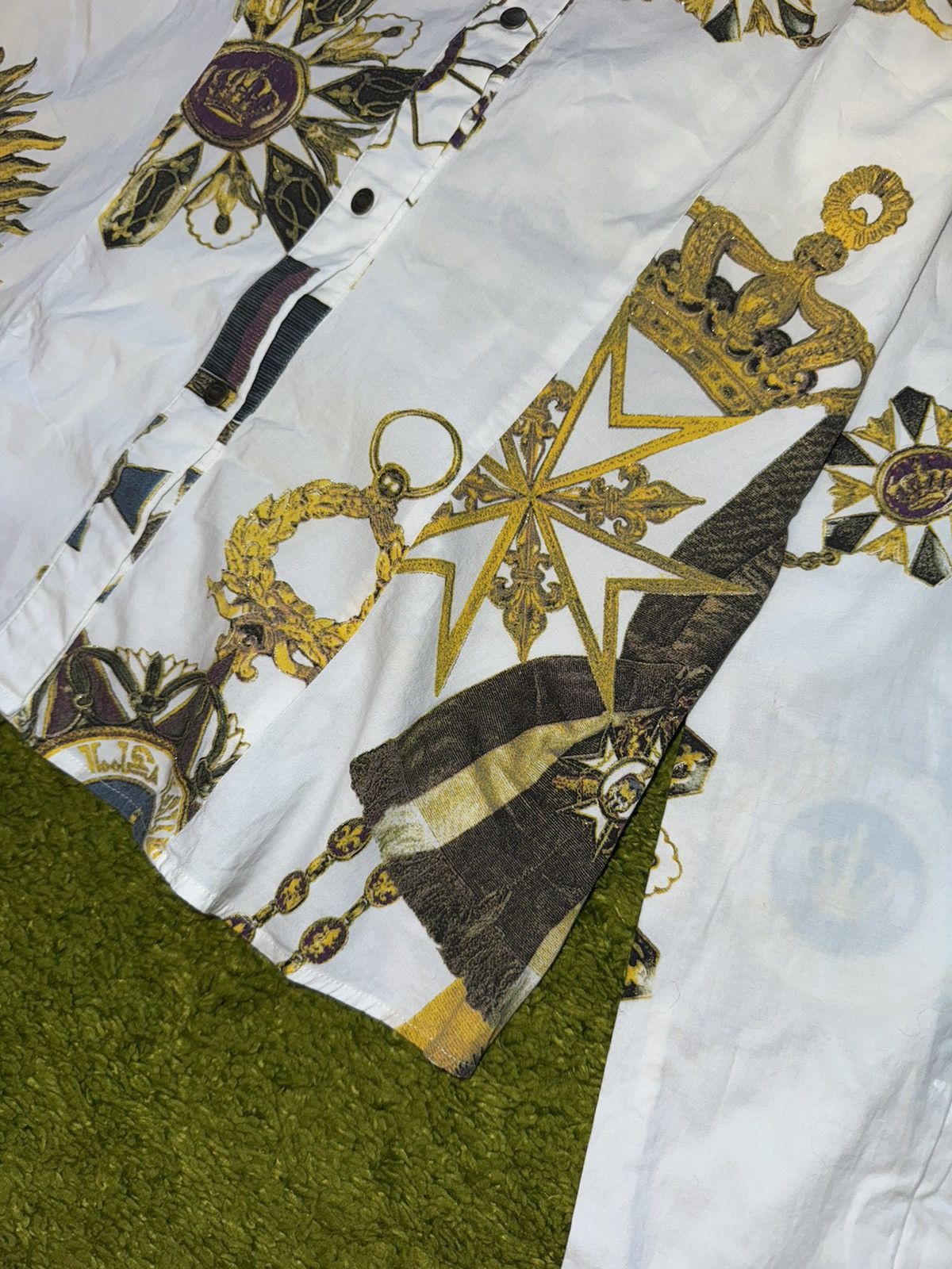 Just Cavalli × Roberto Cavalli × Vintage Just Cavalli 2000s vintage graphic blouse shirt Size L / US 10 / IT 46 - 3 Thumbnail