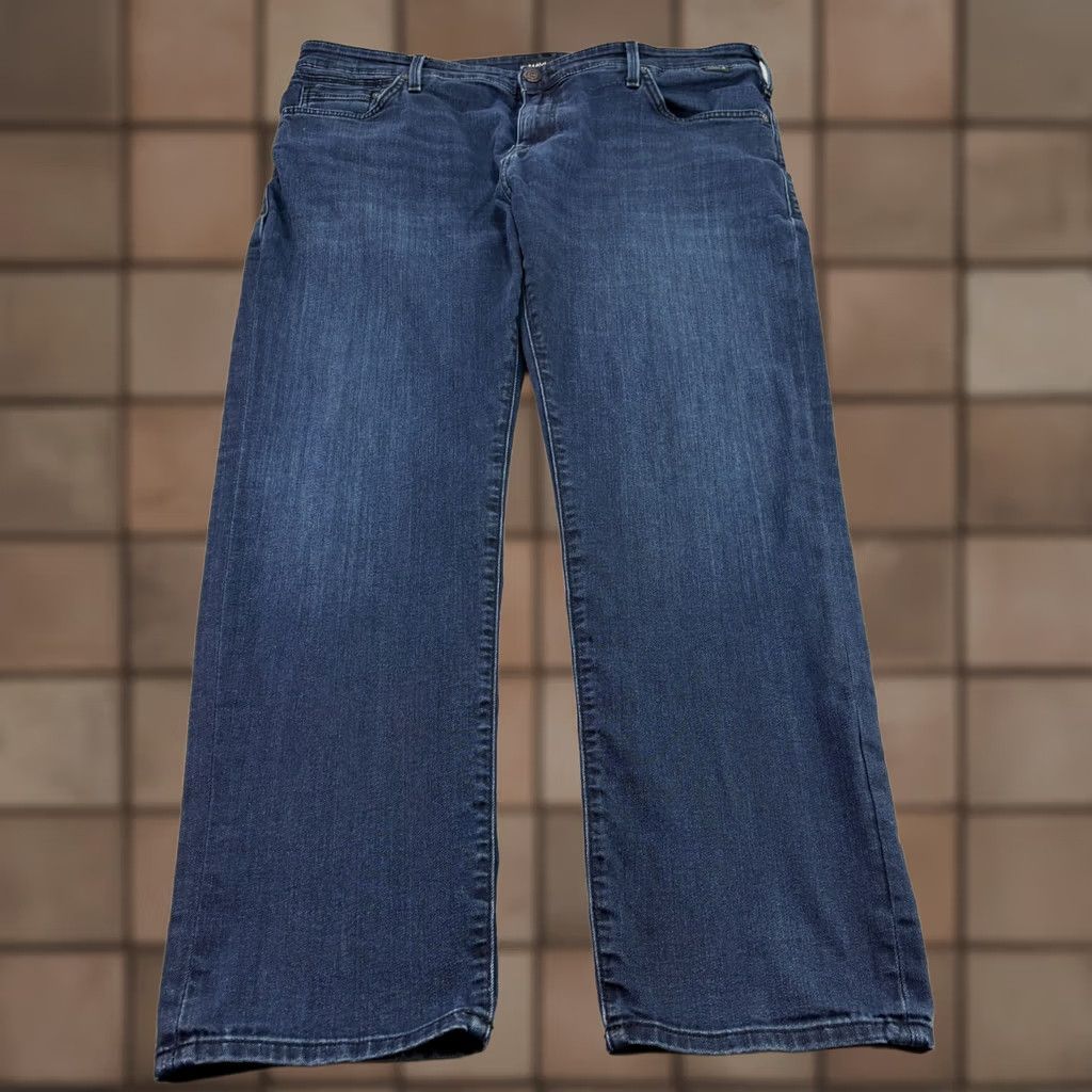 Vintage Mavi Jeans Slim Straight Denim Jeans 38x31 40x31 Blue Jake Dark Wash Stretch Mens Regular Old Navy? Size US 38 / EU 54 - 1 Thumbnail