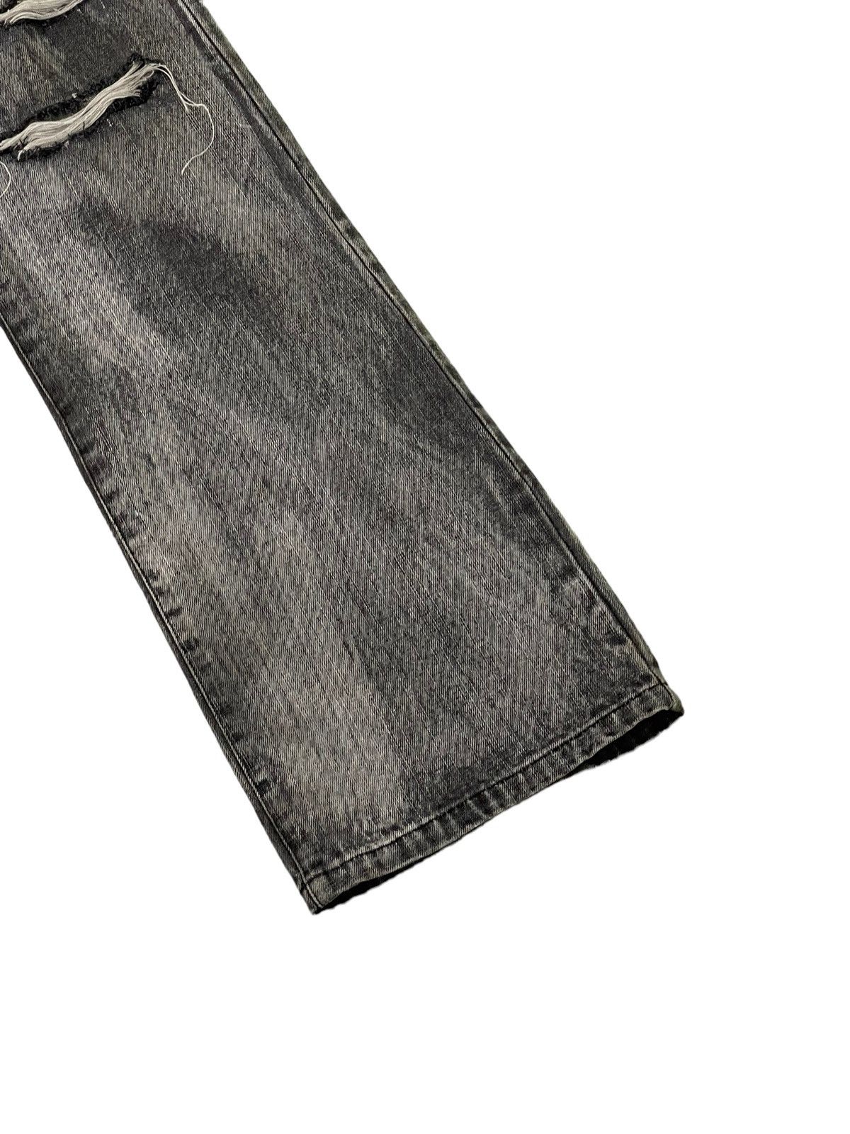 Japanese Brand Flare Jeans Berning Sho Faded Distress Boot Cut 7🟦8 Size US 30 / EU 46 - 4 Thumbnail