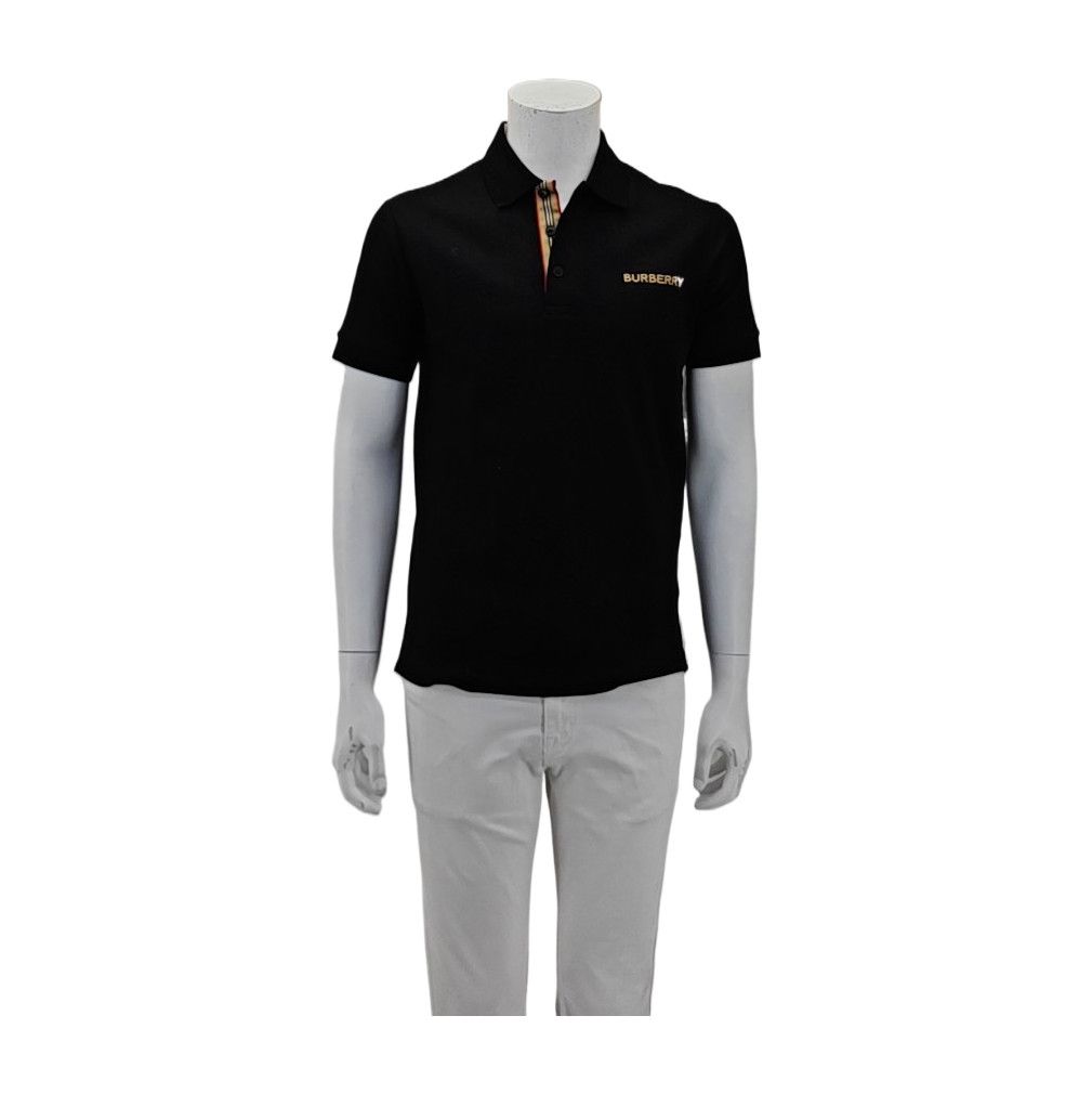 Burberry Burberry Black Cotton Logo Polo Size S Size US S / EU 44-46 / 1 - 1 Thumbnail