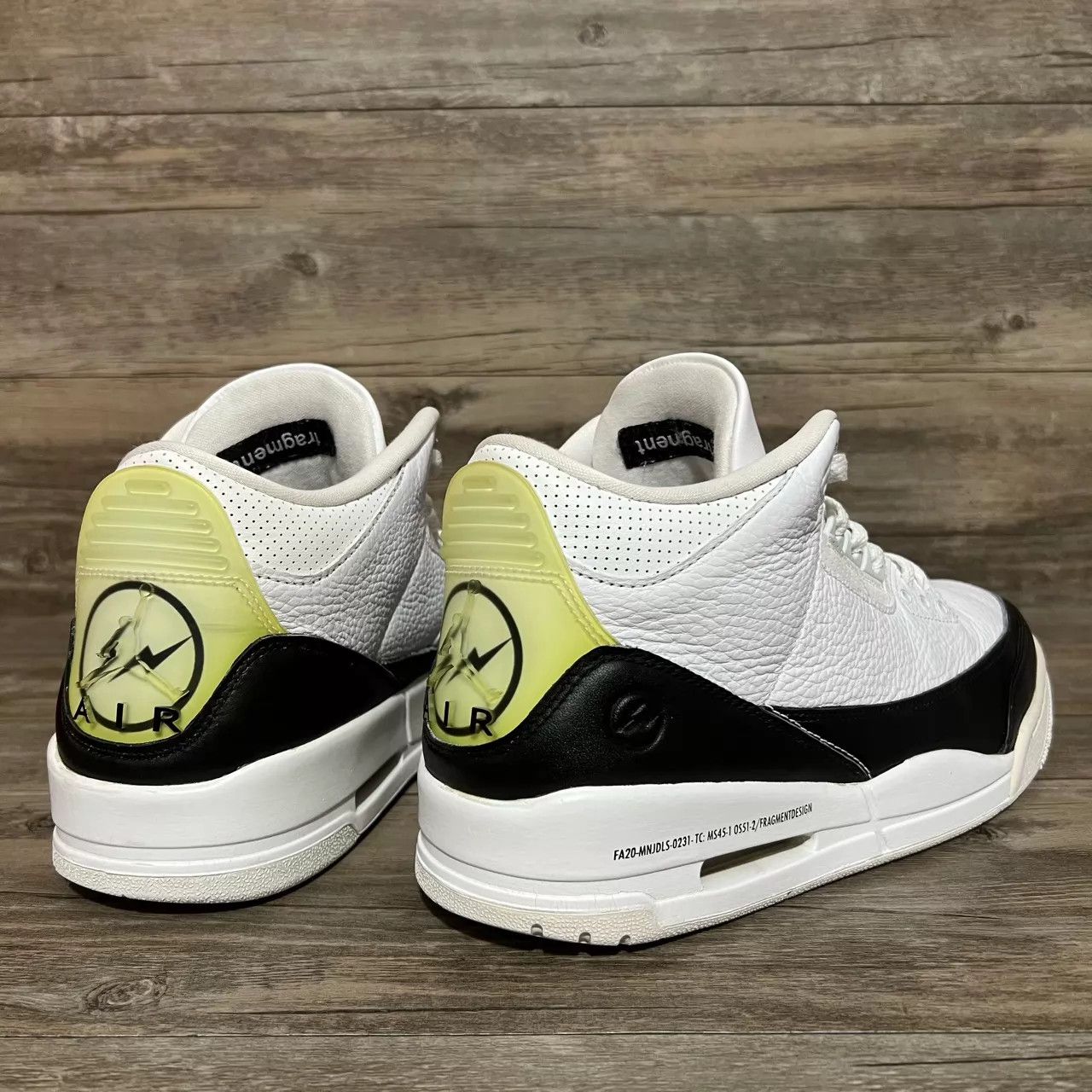 Nike Air Jordan 3 x Fragment Lightning Black/White 45 Size US 12 / EU 45 - 3 Thumbnail