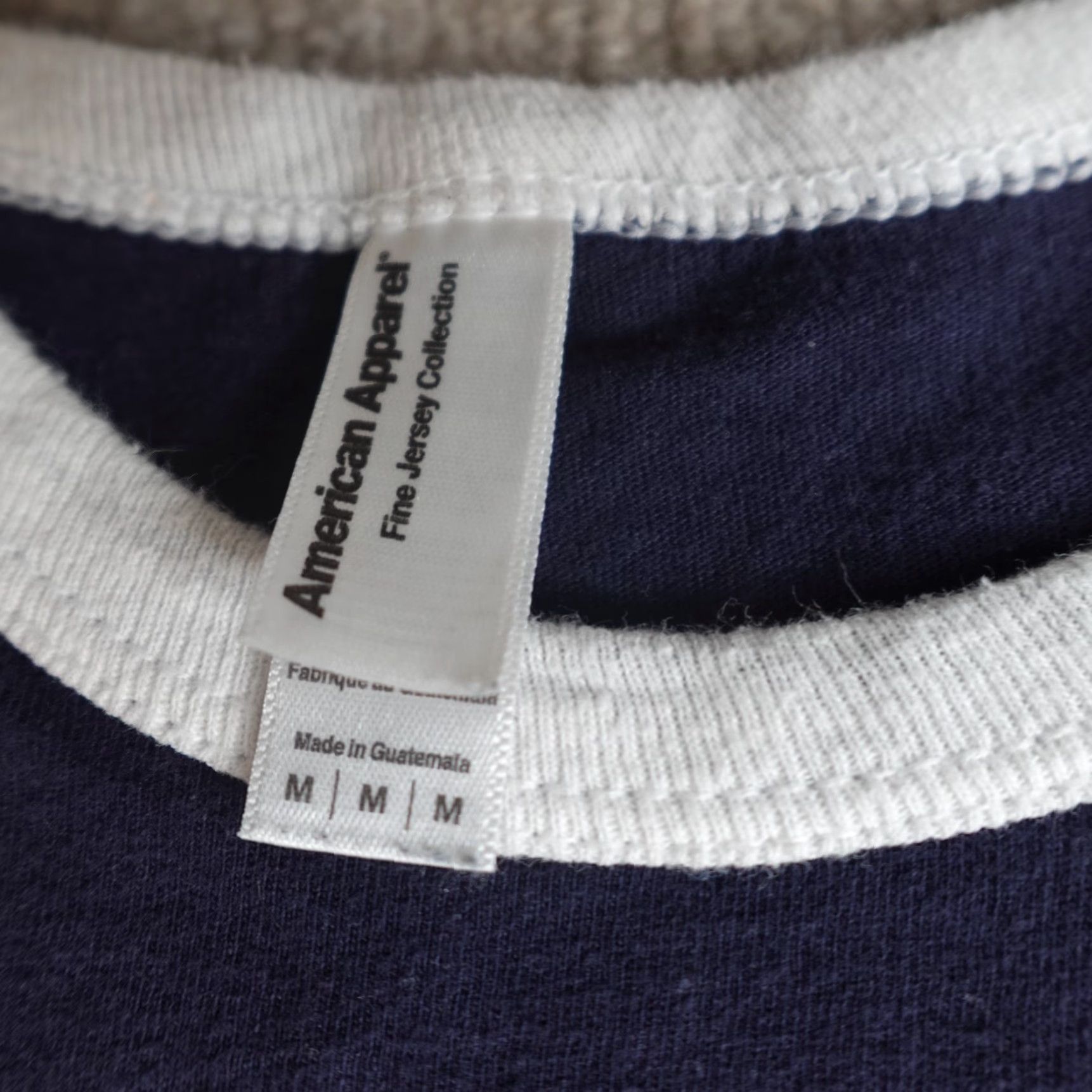American Apparel Zodiac Killer Shirt Medium Blue Ringer Retro American Apparel Unisex Adults T-Shirt Crew Neck Short Sleeve Cotton Knit Graphic Print - Mens/Womens? Size US M / EU 48-50 / 2 - 6 Thumbnail