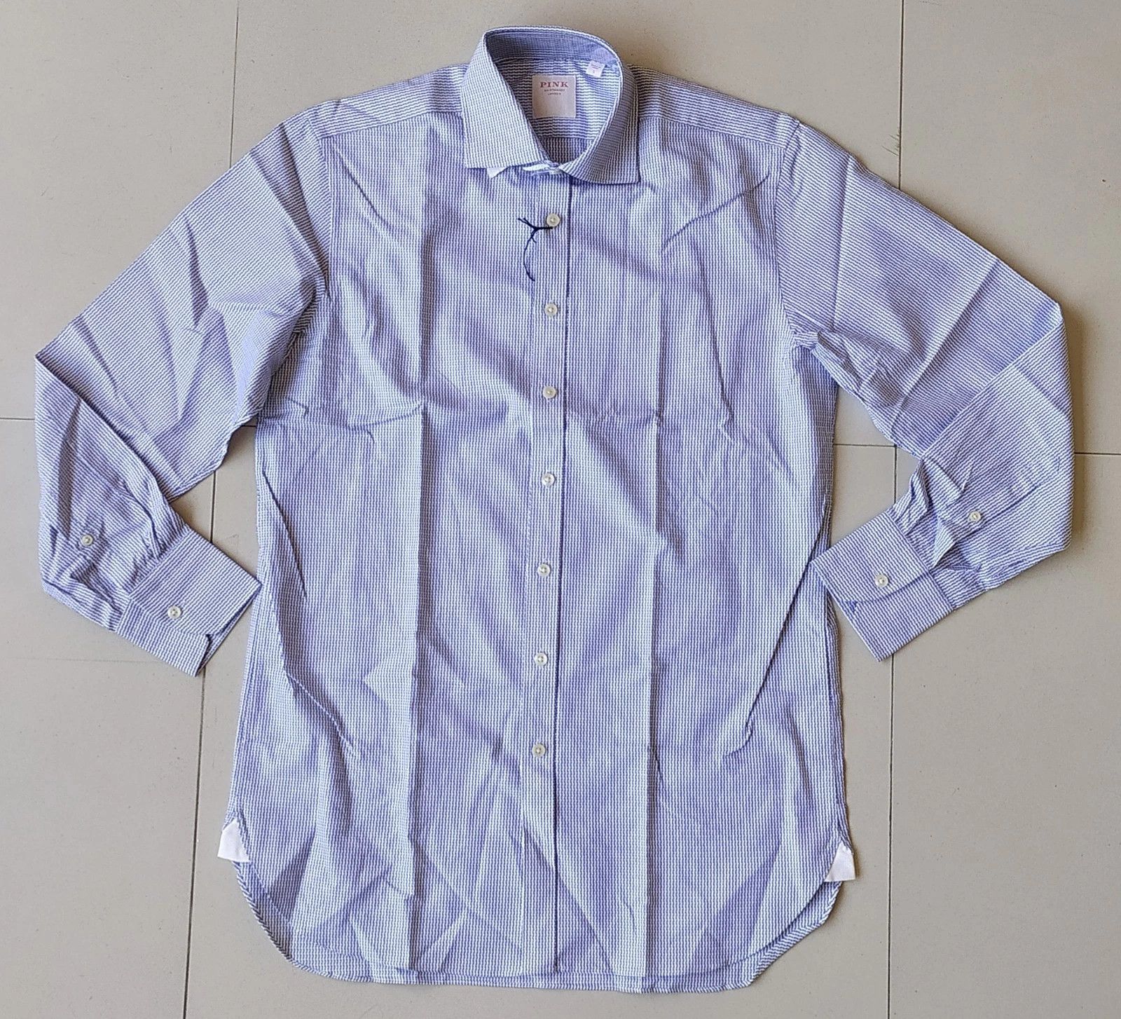 Thomas Pink Thomas Pink Formal Dobby Shirt Free Worldwide Shipping T/56 Size US S / EU 44-46 / 1 - 2 Thumbnail