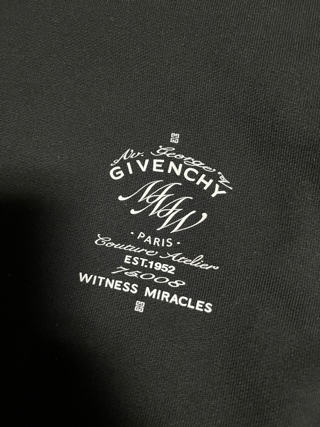 Givenchy × MMW Givenchy 21FW MMW Logo Sweatshirt / Black Size US L / EU 52-54 / 3 - 2 Thumbnail