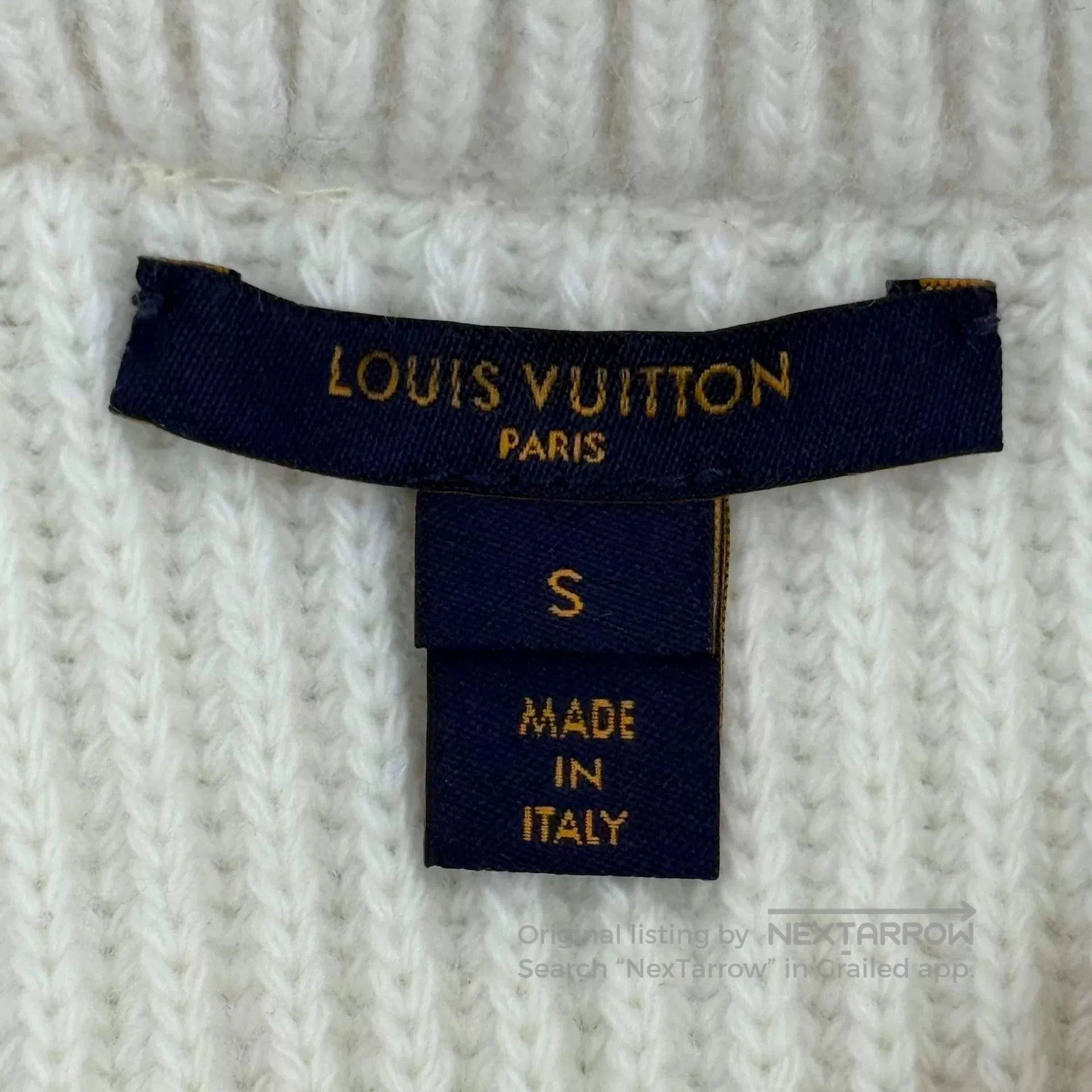 Louis Vuitton Louis Vuitton Beige Logo Wool Cashmere Sweater. Size US S / EU 44-46 / 1 - 5 Thumbnail