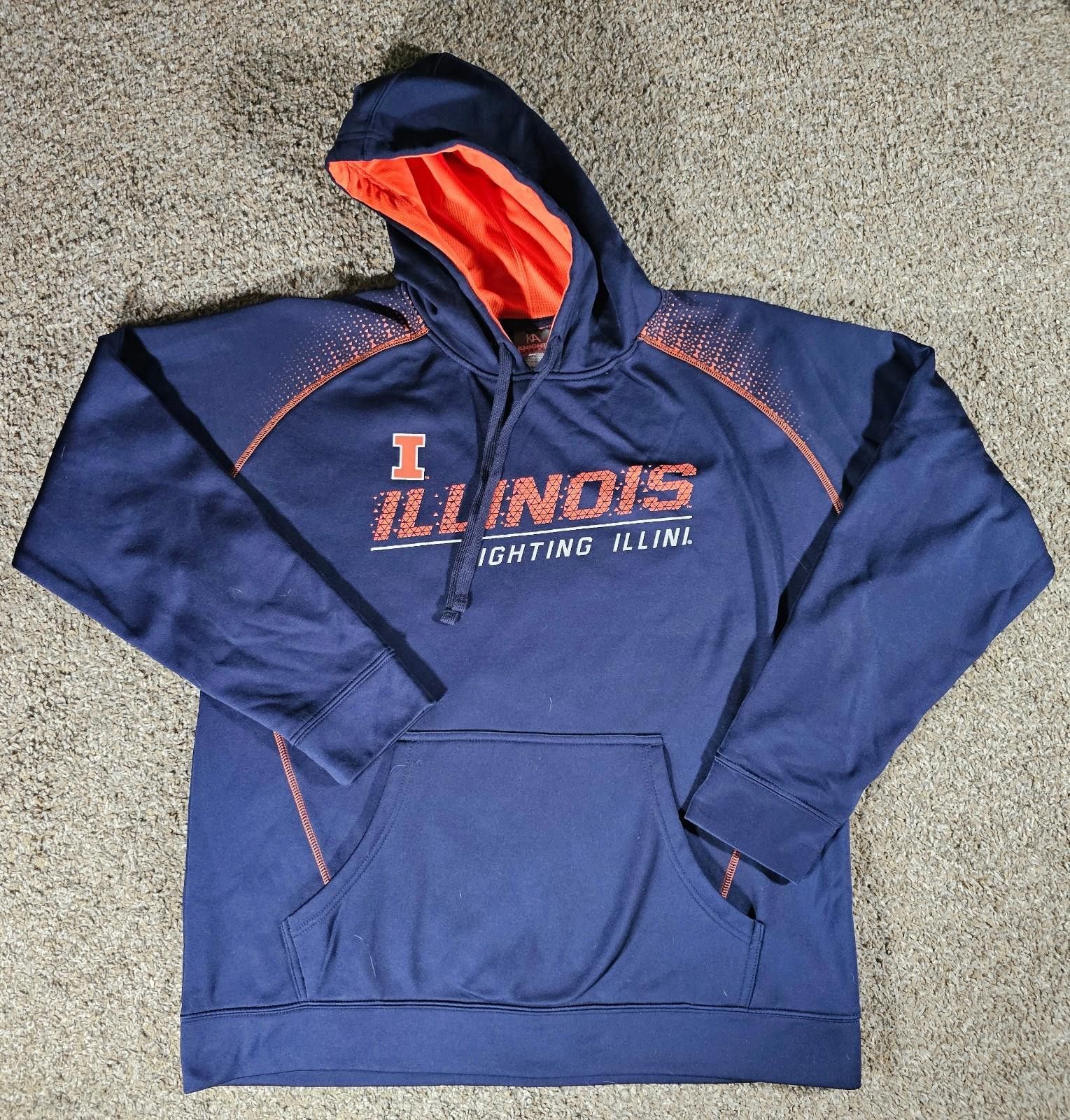 Designer Knights Apparel Illinois Fighting Illini Lg 42/44 Hoodie Size ONE SIZE - 1 Thumbnail