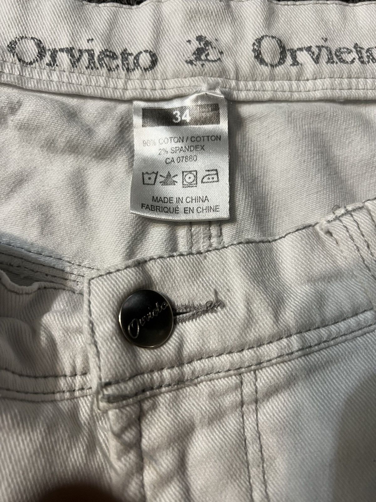 Japanese Brand × Vintage White baggy denim Size US 34 / EU 50 - 4 Thumbnail