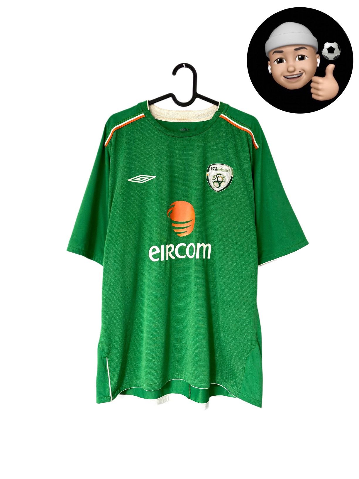 Umbro 2004 2006 Ireland National Umbro Vintage Home Soccer Jersey Size US XL / EU 56 / 4 - 1 Thumbnail