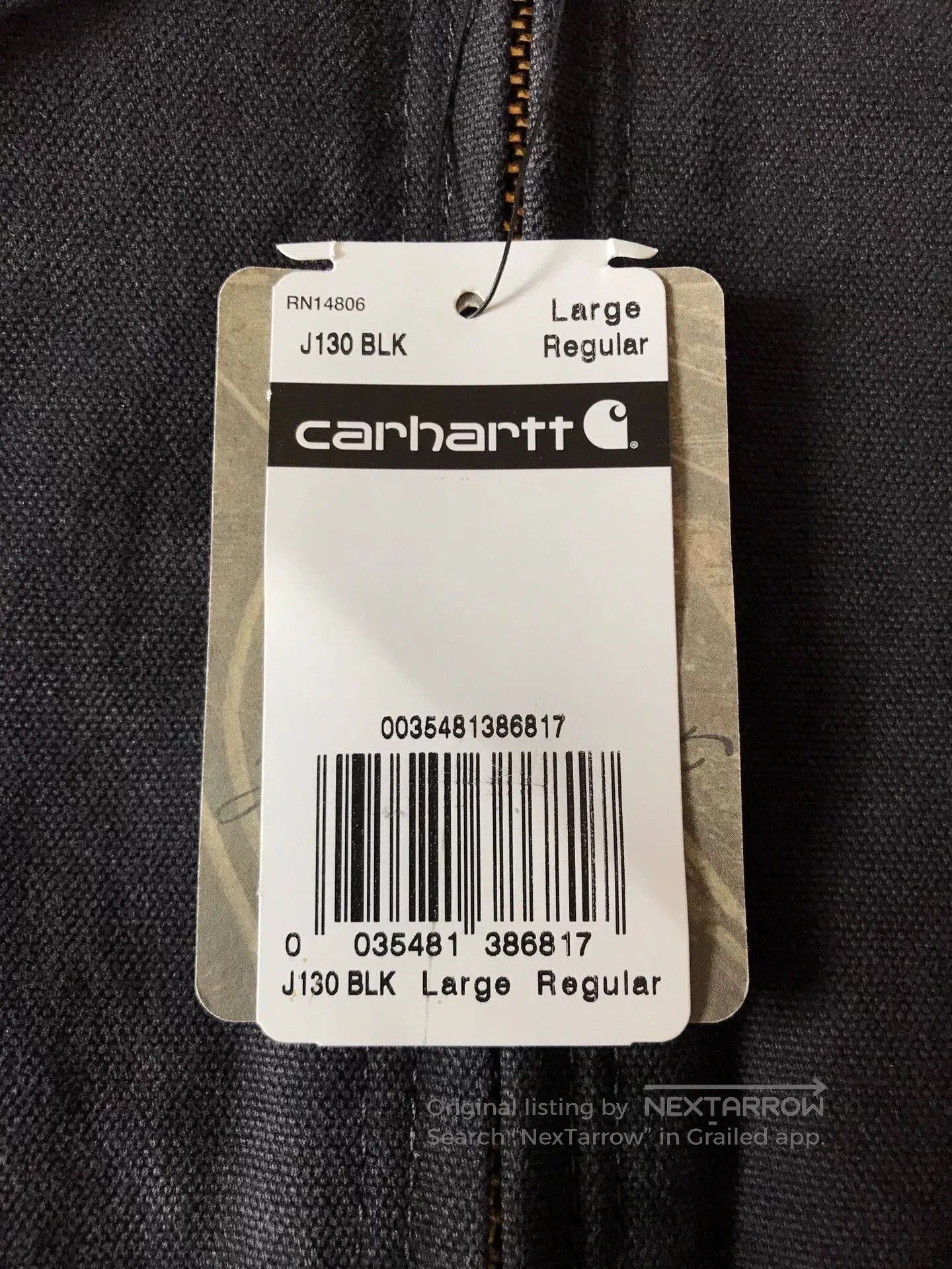 Carhartt Carhartt J130 Hooded Work Jacket. Size US L / EU 52-54 / 3 - 8 Thumbnail