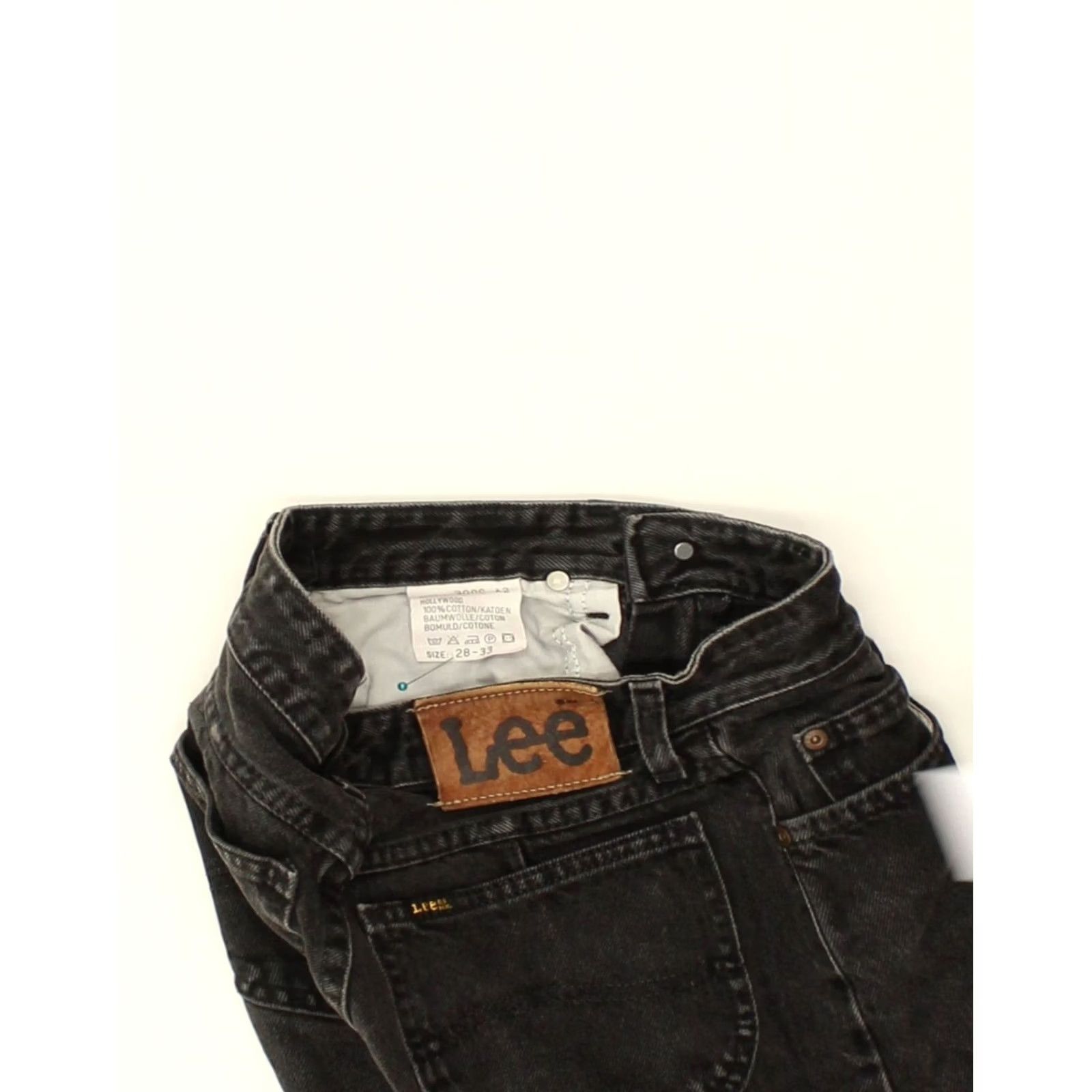 Lee LEE Womens Slim Jeans Black Cotton W24 L33 Size 42" / US 20 - 3 Thumbnail