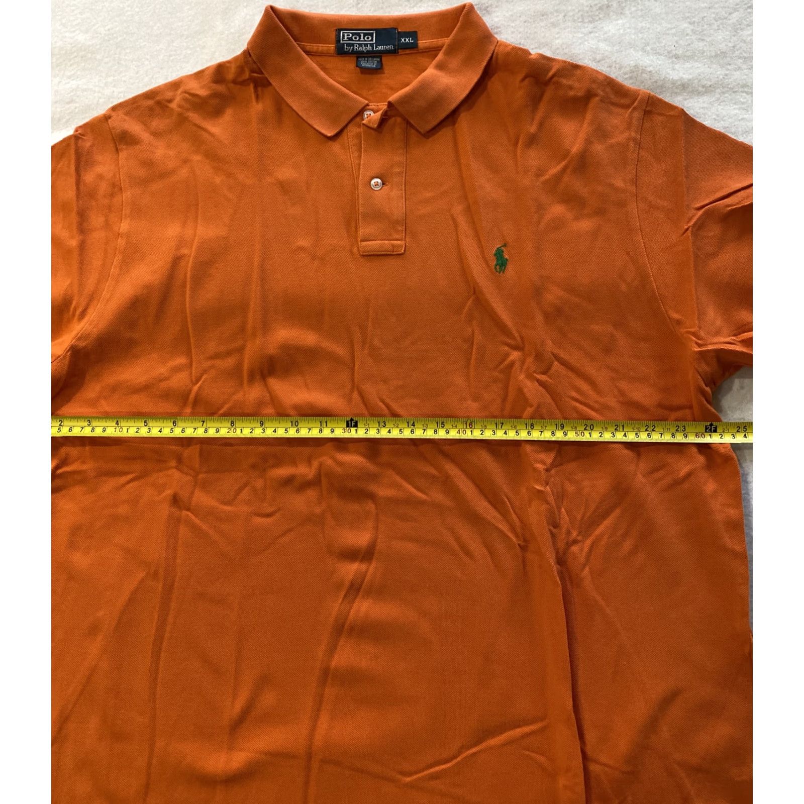 Polo Ralph Lauren Polo Ralph Lauren Polo Shirt Men’s XXL Orange Short Sleeve Casual Regular Fit Logo 100% Cotton Knit Button Collar Polo Shirt Mens Size US XXL / EU 58 / 5 - 4 Thumbnail