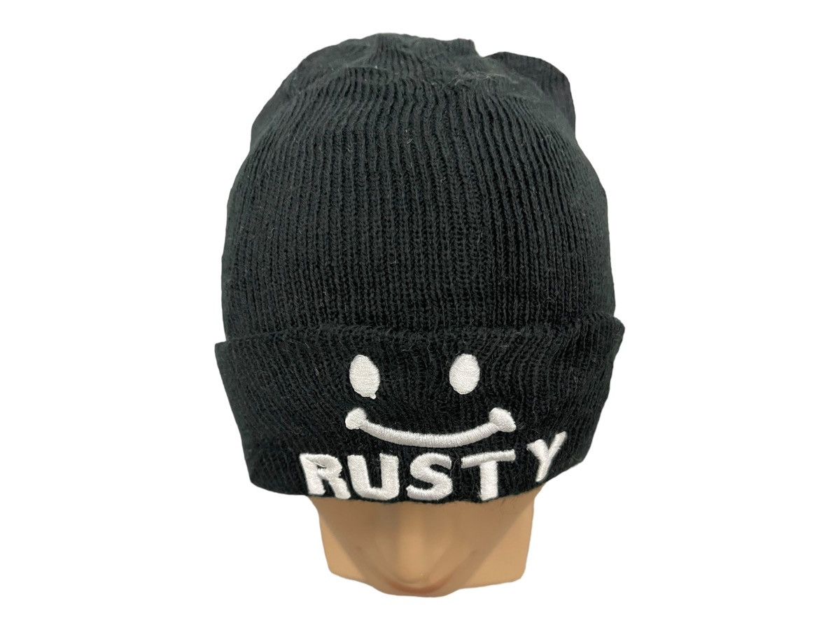 Rusty Rusty Smile Emoji Beanie Hats Size ONE SIZE - 4 Thumbnail