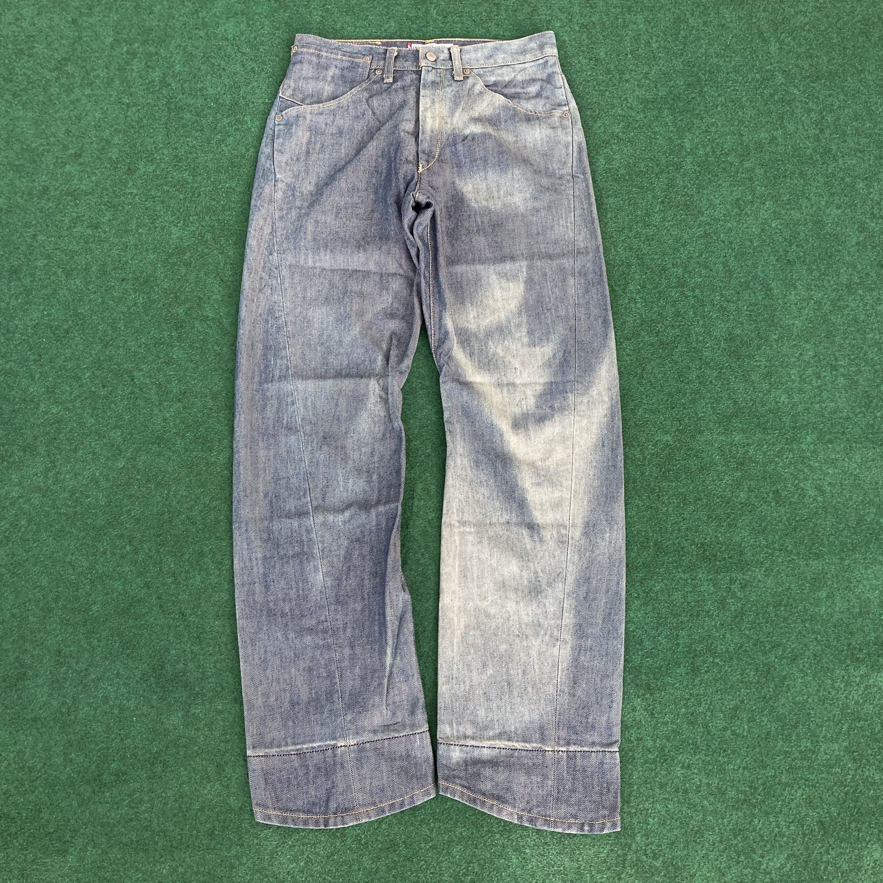Levi's × Vintage 29x30 Vtg Levis Engineered Regular Faded Kimura Jeans Size US 29 - 1 Thumbnail