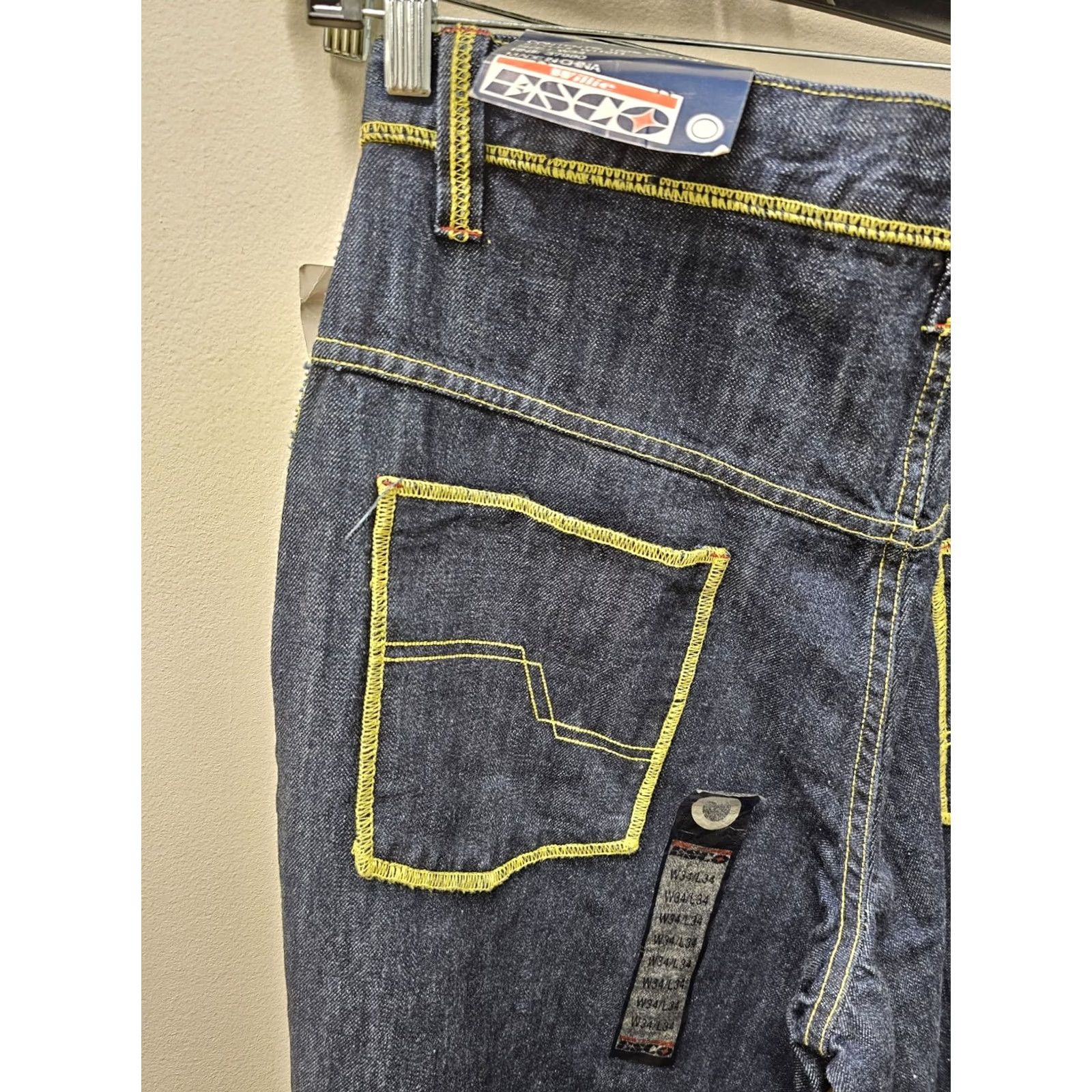 Denime VINTAGE Willie Esco Jeans Men 34 Blue Denim Baggy Loose Relaxed 90s Grunge Hip Hop Jeans Body: 34x36? Size US 36 / EU 52 - 7 Thumbnail