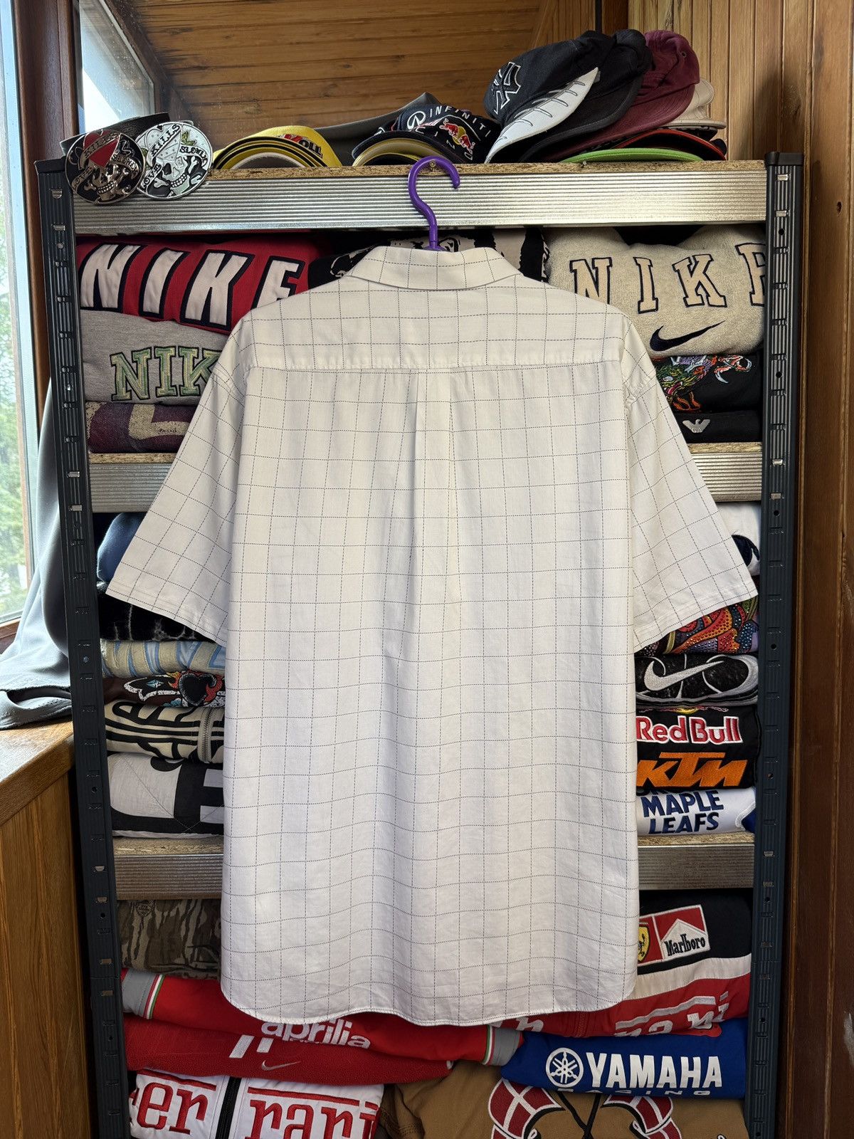 Vintage Vintage Yves Saint Laurent YSL Striped Shirt Short Sleeve Size US XL / EU 56 / 4 - 2 Thumbnail