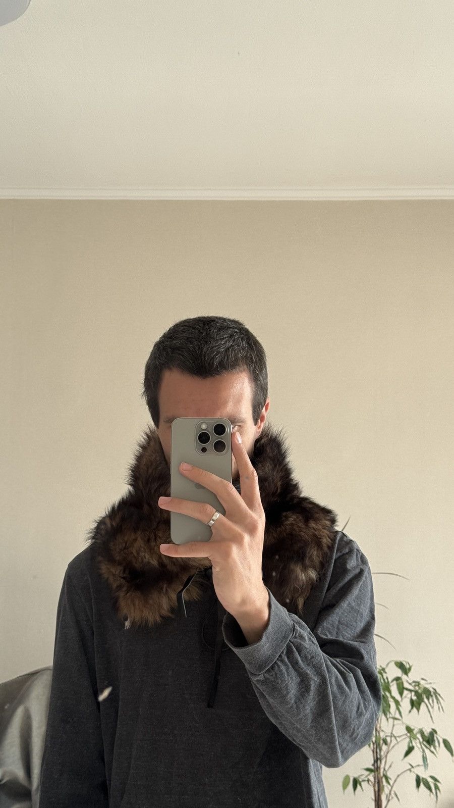 Giorgio Armani Giorgio Armani Fur Scarf Collar margiela gucci balenciaga Size ONE SIZE - 6 Thumbnail