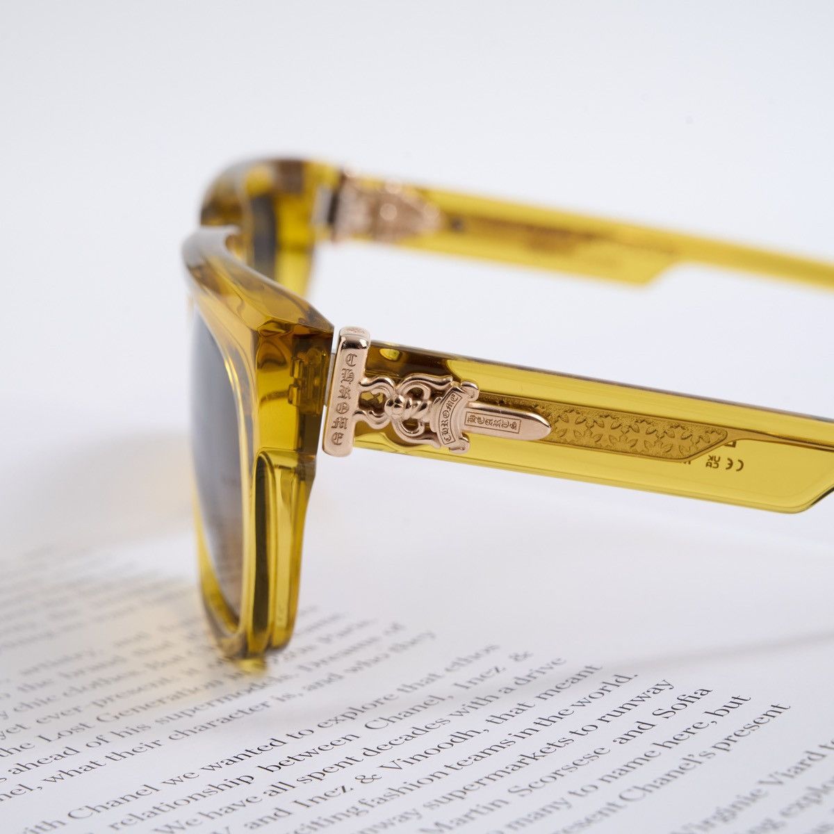 Chrome Hearts CHROME HEARTS BOX-OFFICER MALT SUNGLASSES Size ONE SIZE - 3 Thumbnail