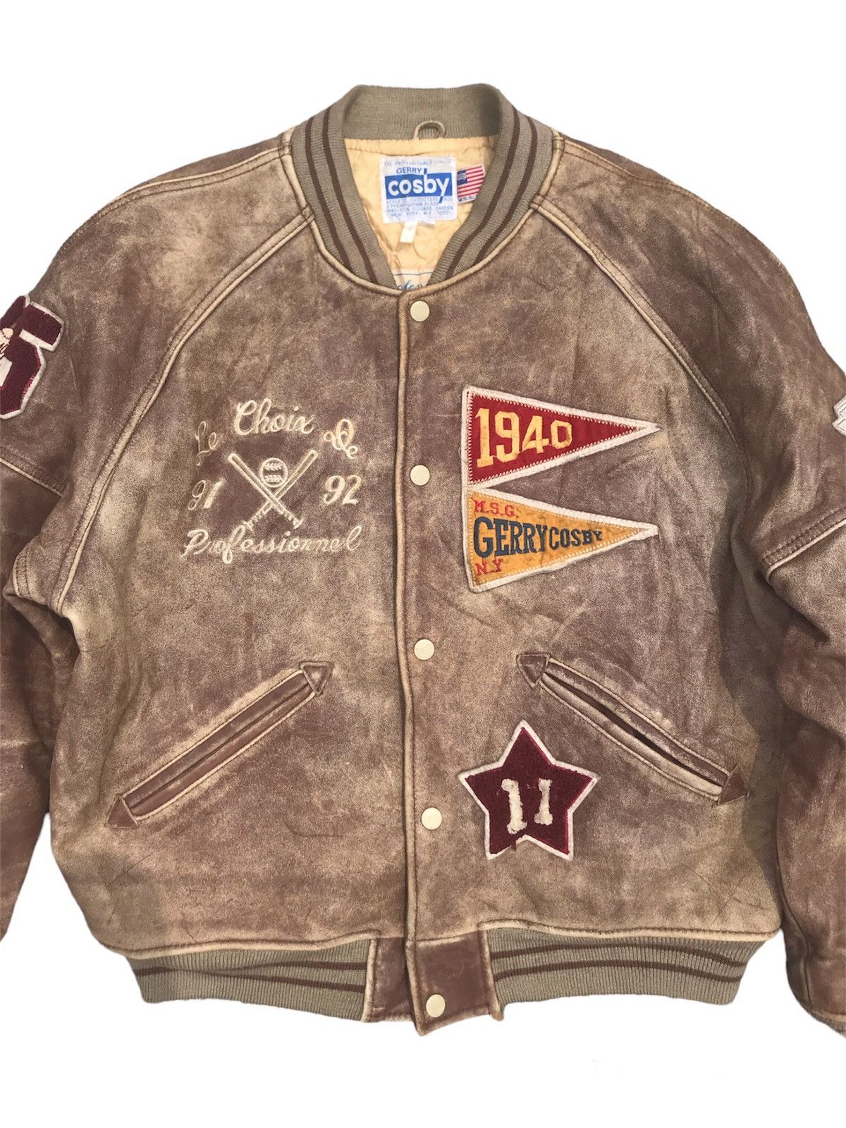 Vintage Iconic Gerry Cosby New York Leather Jacket