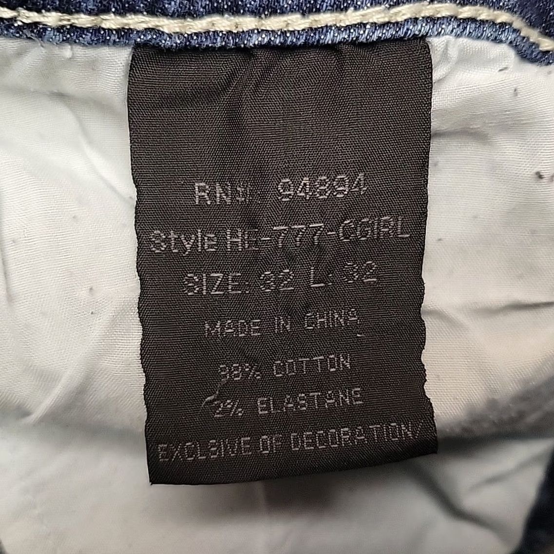 Vintage Cedar Rose Jeans Women 32x32 Blue Embroidered Western Cowboy Whip Stitch Bootcut Denim 5-Pocket Stretch Regular Rise Mid Blue Womens Size 24" / US 00 / IT 34 - 5 Thumbnail