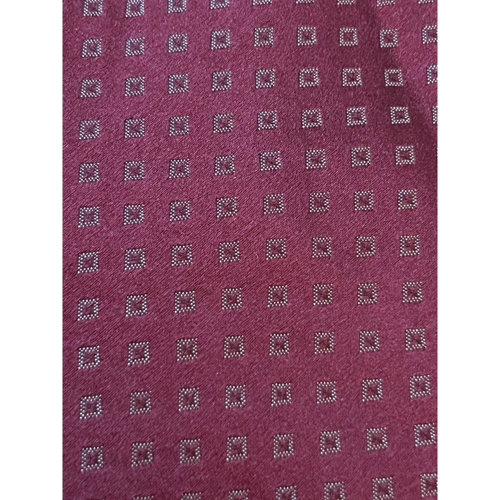 DKNY Dkny Burgundy 100% Silk Men’s Neck Tie Made In China Size ONE SIZE - 9 Thumbnail