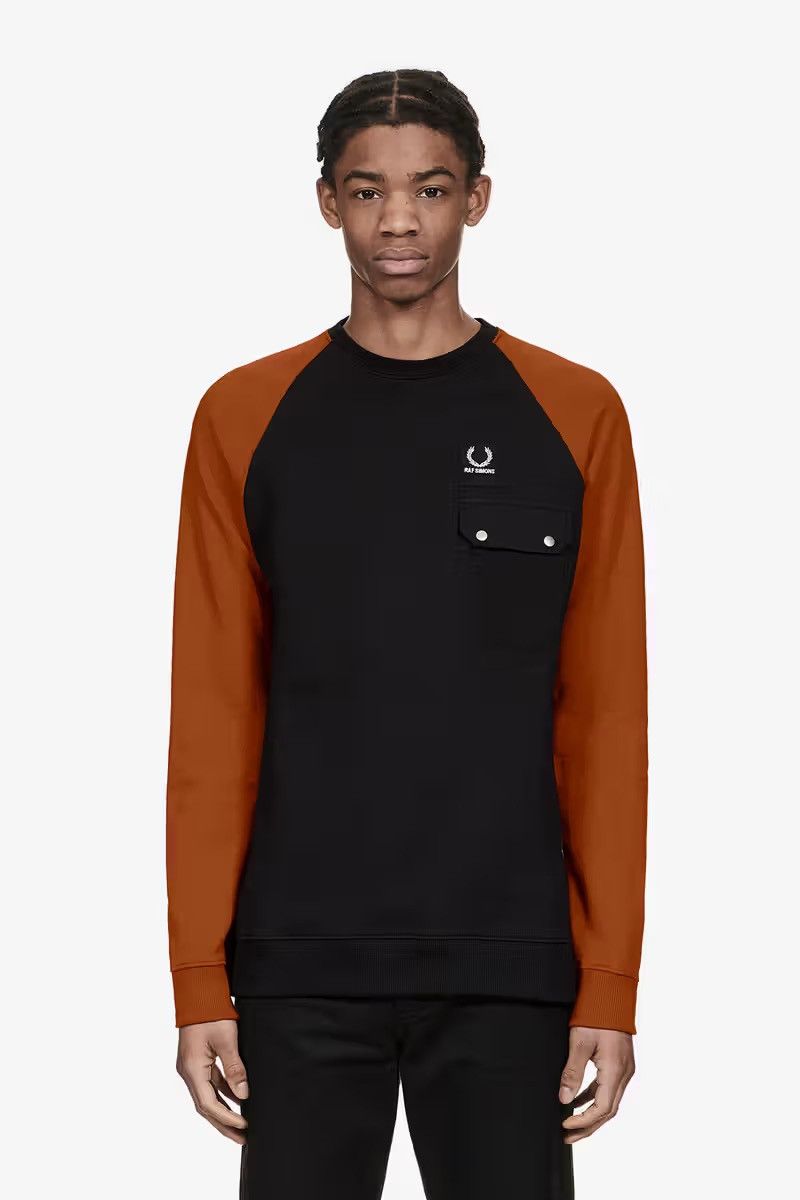 Fred Perry × Raf Simons Raf Simons × Fred Perry Raglan Crewneck Sweatshirt Size US S / EU 44-46 / 1 - 1 Thumbnail