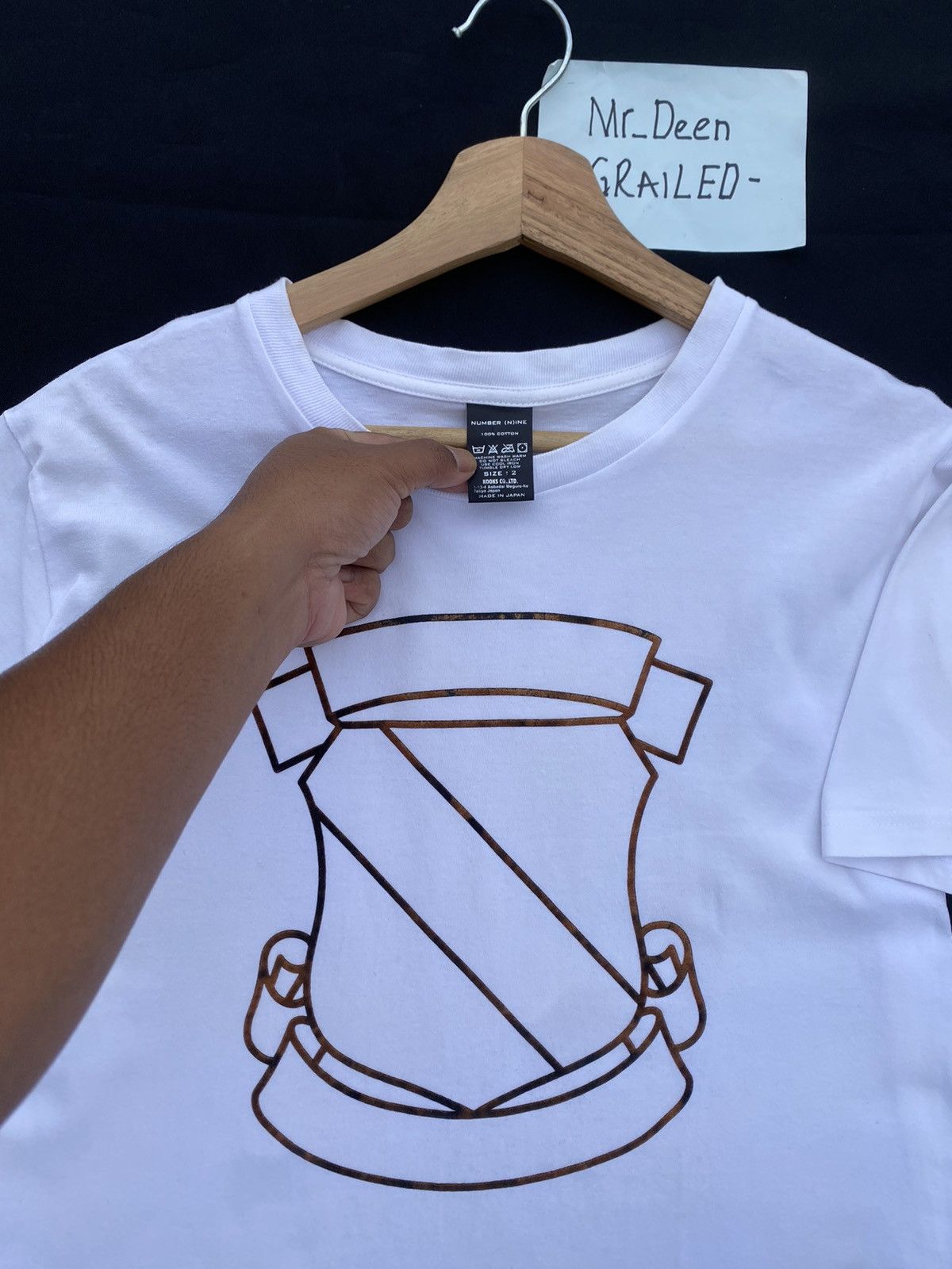 Number (N)ine Rare Number Nine Takahiromiyashita Shield Logo Tshirt Size US S / EU 44-46 / 1 - 7 Thumbnail