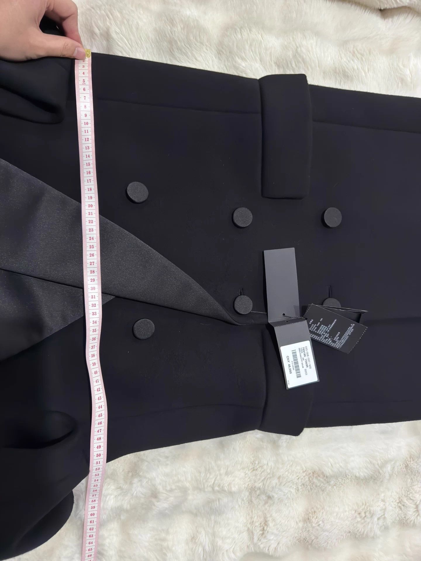 Saint Laurent Paris YSL maxi smoking coat wool new with tags rare Size 44S - 8 Thumbnail