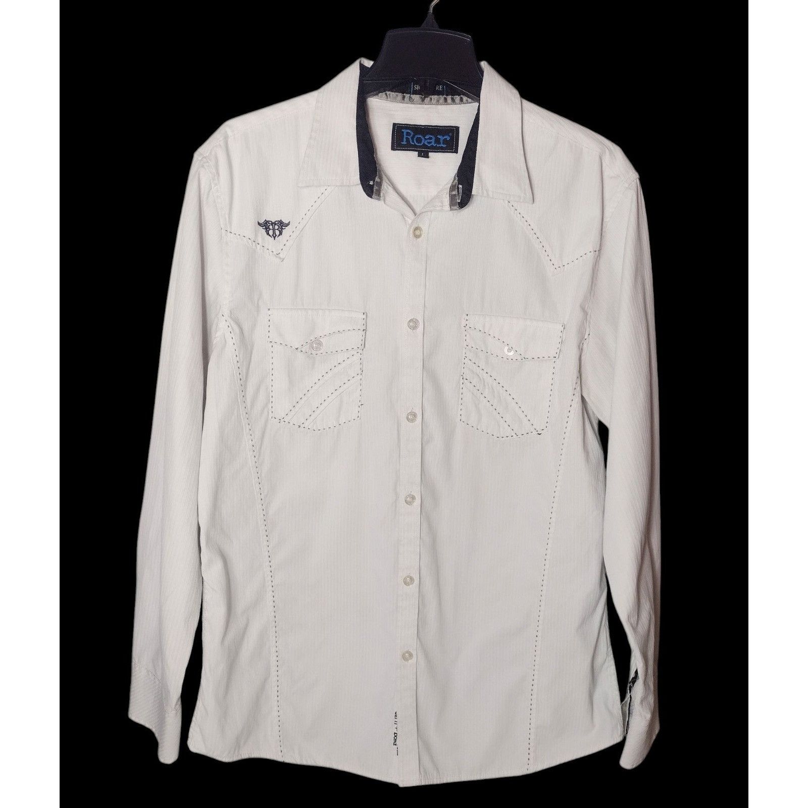 Roar Roar Signature Men's Ribbed Button Shirt Size L Whip Stitch Size US L / EU 52-54 / 3 - 1 Thumbnail