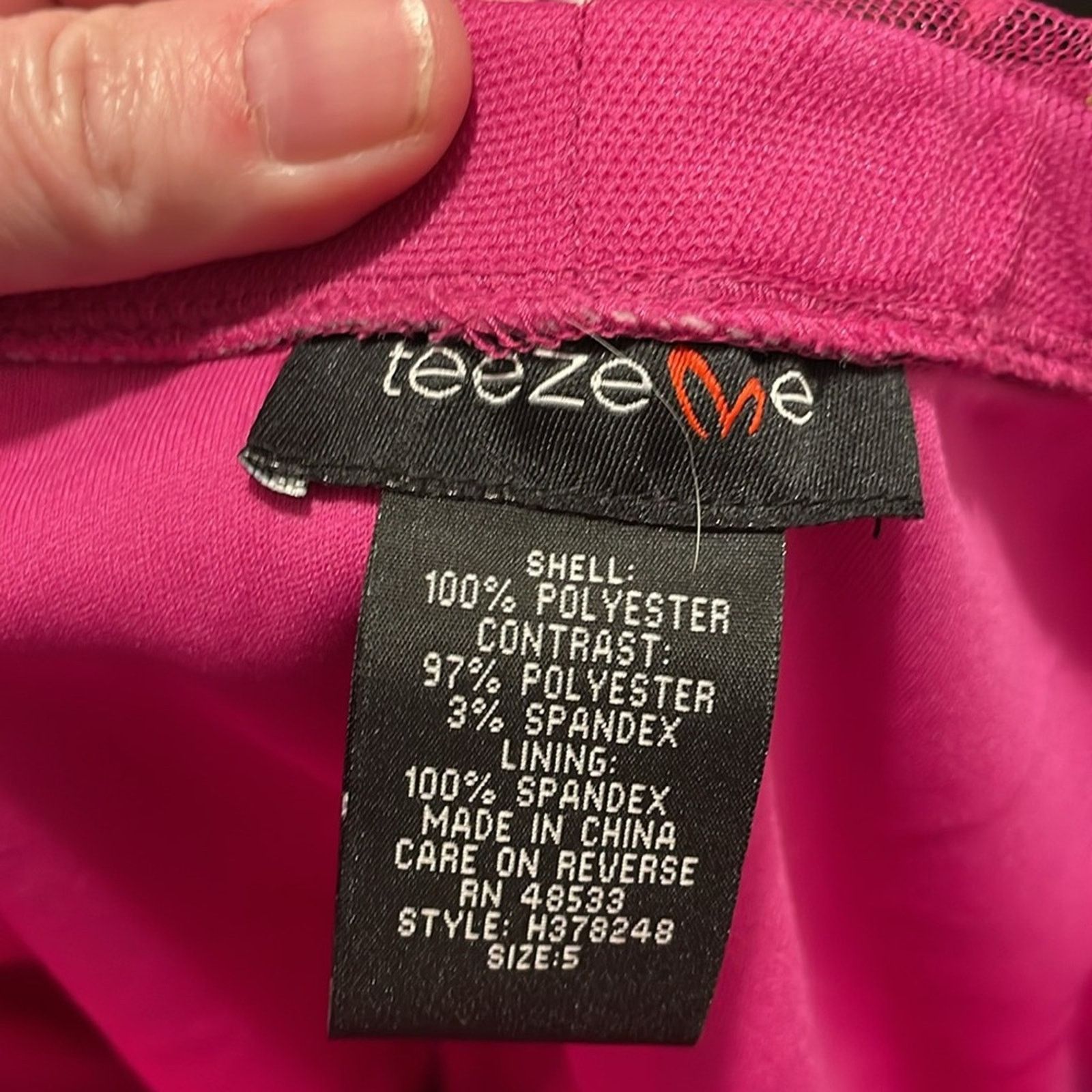 Vintage Teeze Me Junior's 5 Ombre Ruffled Tulle Mini Party Dress Size S / US 4 / IT 40 - 7 Thumbnail