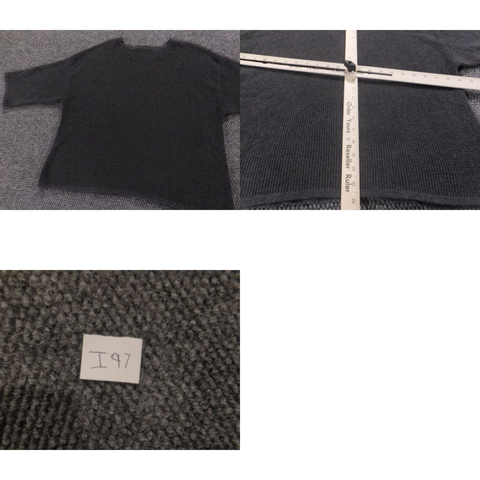 J. Jill J. Jill Womens Sweater XS Gray Solid Cable-Knit Crew Neck 3/4 Sleeve Pullover Cotton Viscose Stretch Button Pullover Winter Mens? Wait genders. End. Size XS / US 0-2 / IT 36-38 - 9 Thumbnail