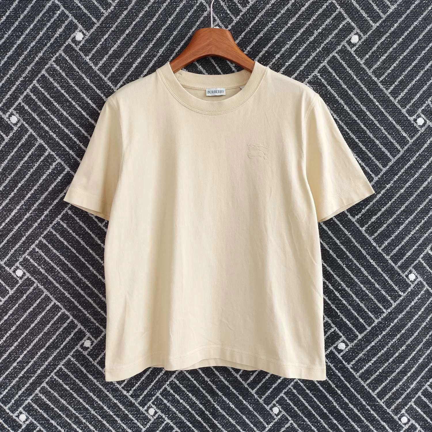 Burberry Burberry Horseferry cotton tee wmn's sand L 99 new Size L / US 10 / IT 46 - 1 Thumbnail