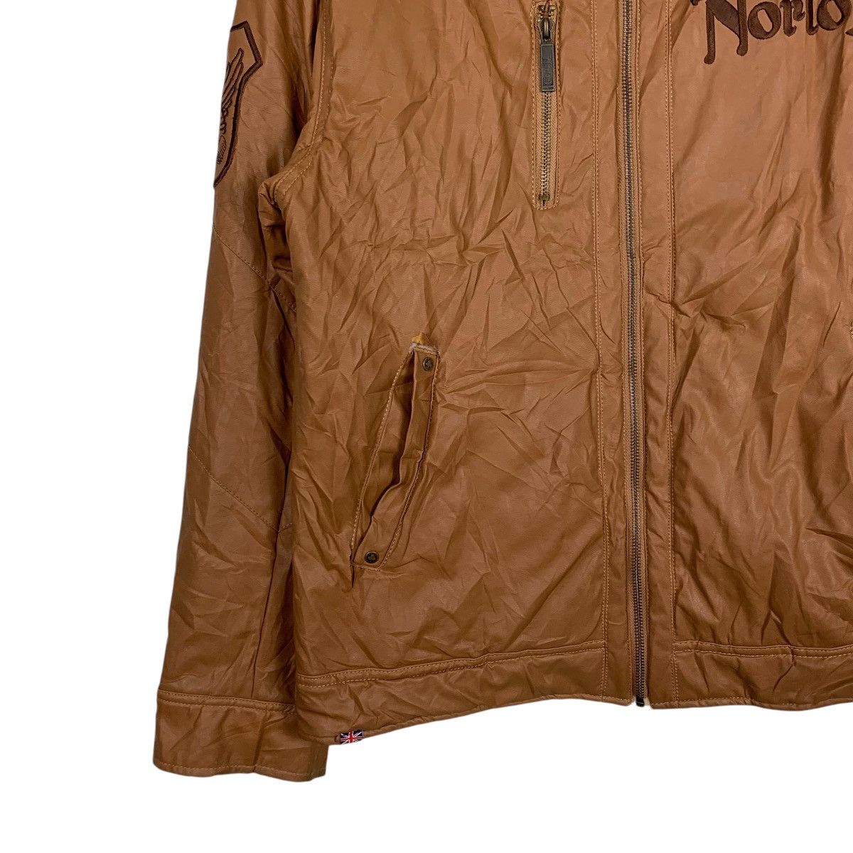 Japanese Brand Norton Motorcycle Riding Synthetic Leather Jacket Size US XXL / EU 58 / 5 - 3 Thumbnail
