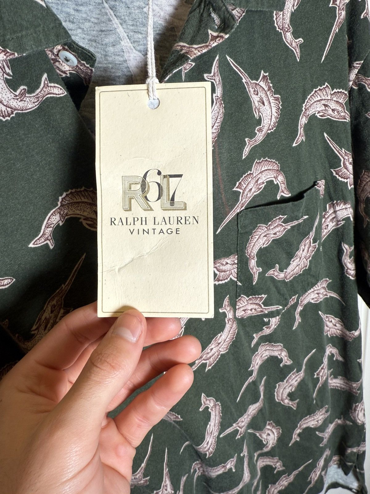 Polo Ralph Lauren Polo Country Ralph Lauren 1991 Marlin Print Polo Size US M / EU 48-50 / 2 - 5 Thumbnail