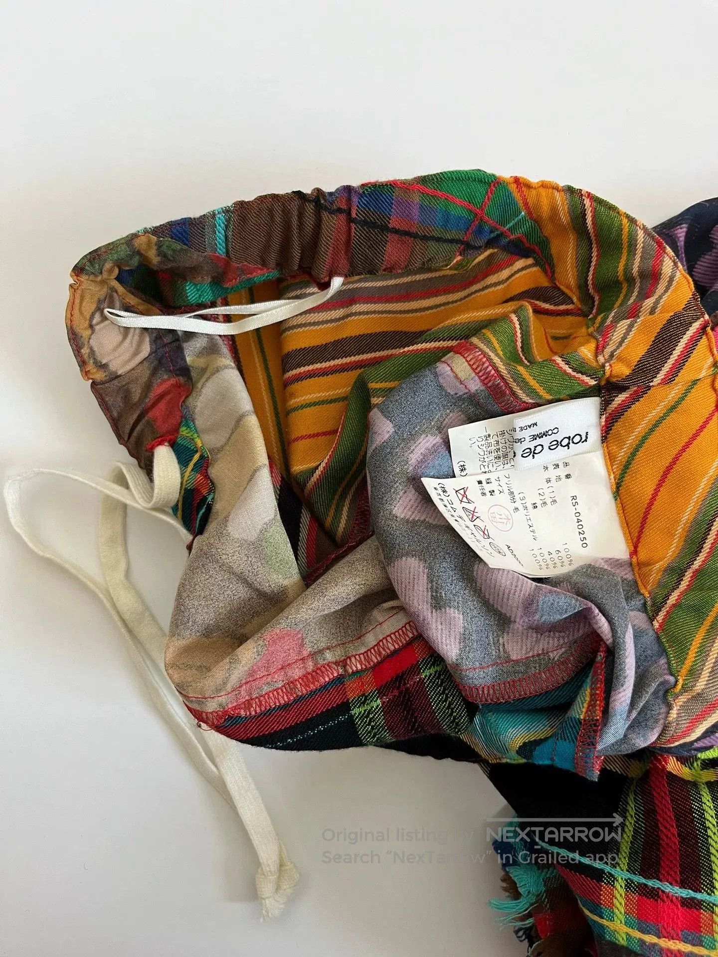 Rei Kawakubo Comme des Garçons Robe de Chambre Patchwork Skirt. Size 32" / US 10 / IT 46 - 4 Thumbnail