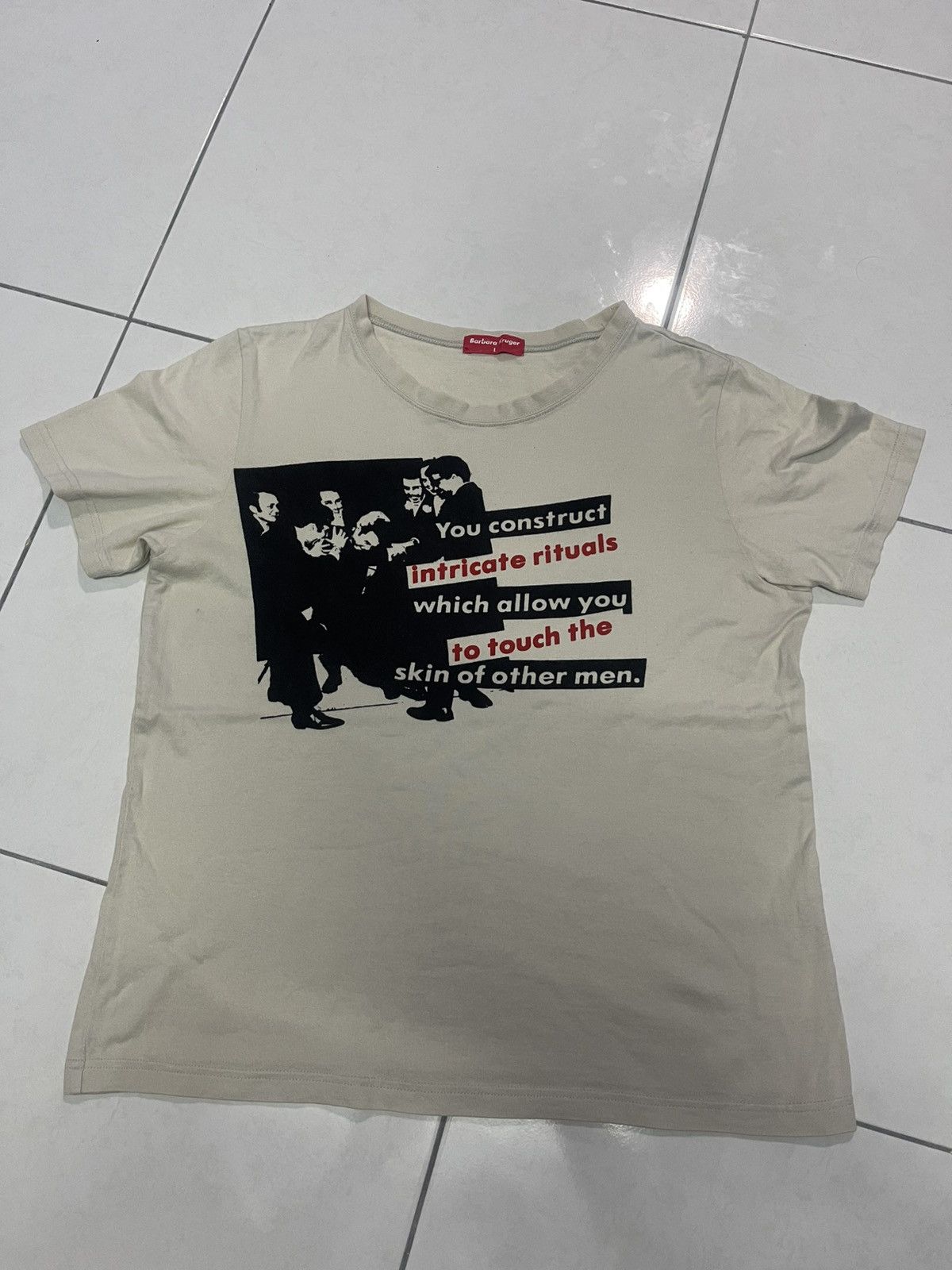 Barbara Kruger 🔥HOT🔥VINTAGE BARBARA KRUGER PHOTO TEE VERY RARE Size L / US 10 / IT 46 - 1 Thumbnail