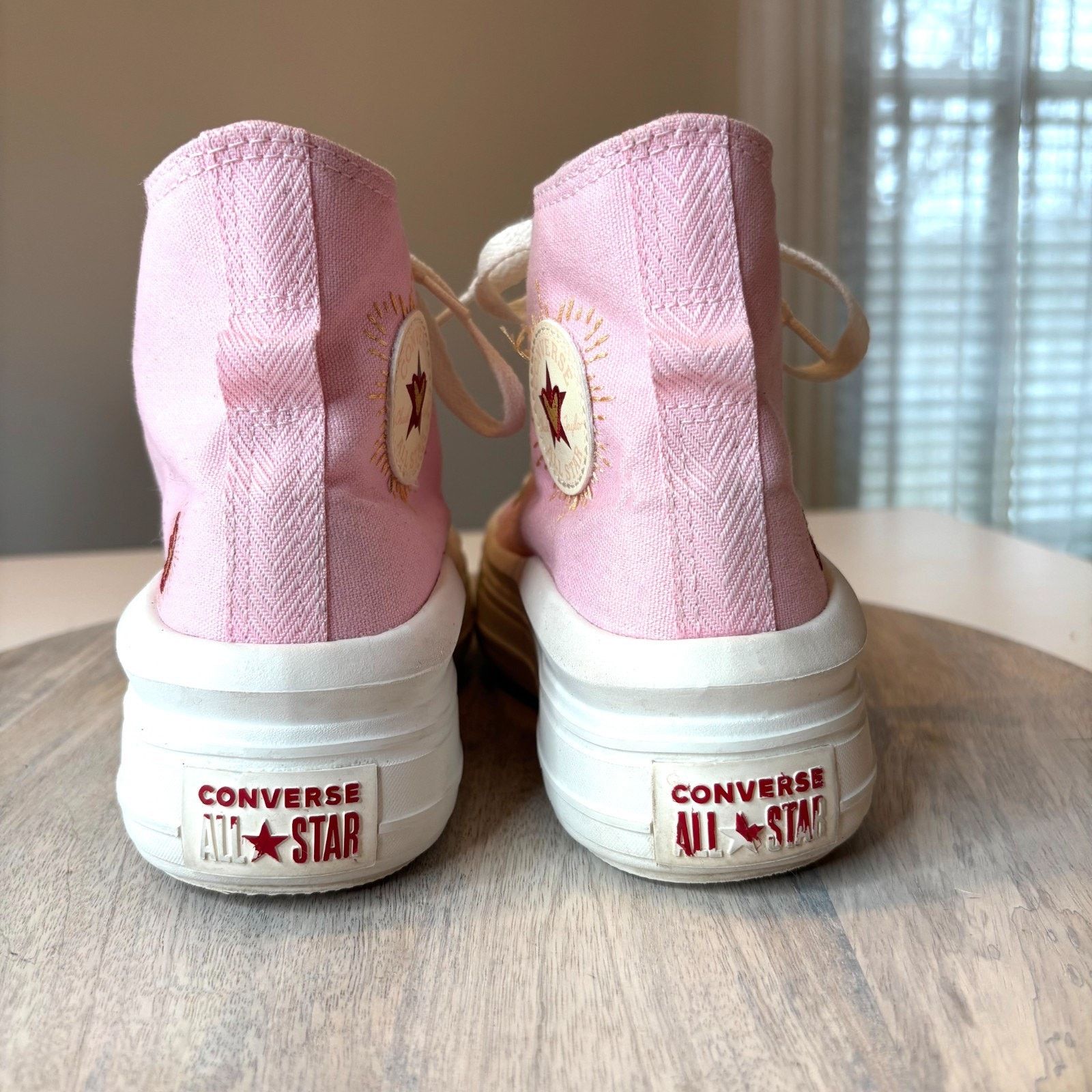 Converse Converse Chuck Taylor Platform Move Pink Heart Sneakers 5.5 Size US 5.5 / IT 35.5 - 9 Thumbnail