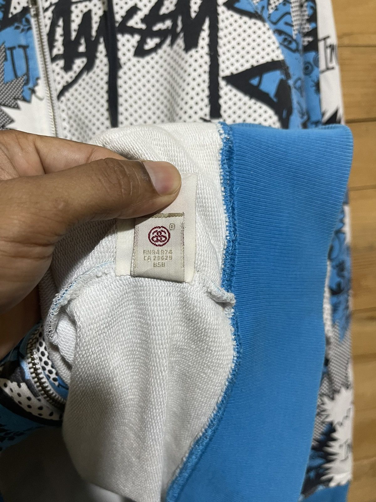 Stussy Offernow🔥Vintage stussy full print hoodie zipper Size US M / EU 48-50 / 2 - 9 Thumbnail